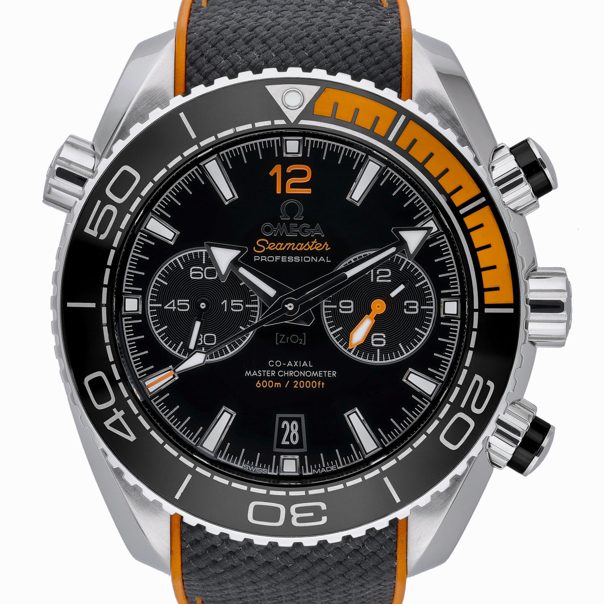 Omega Seamaster Planet Ocean 215.32.46.51.01.001 with black dial and steel case