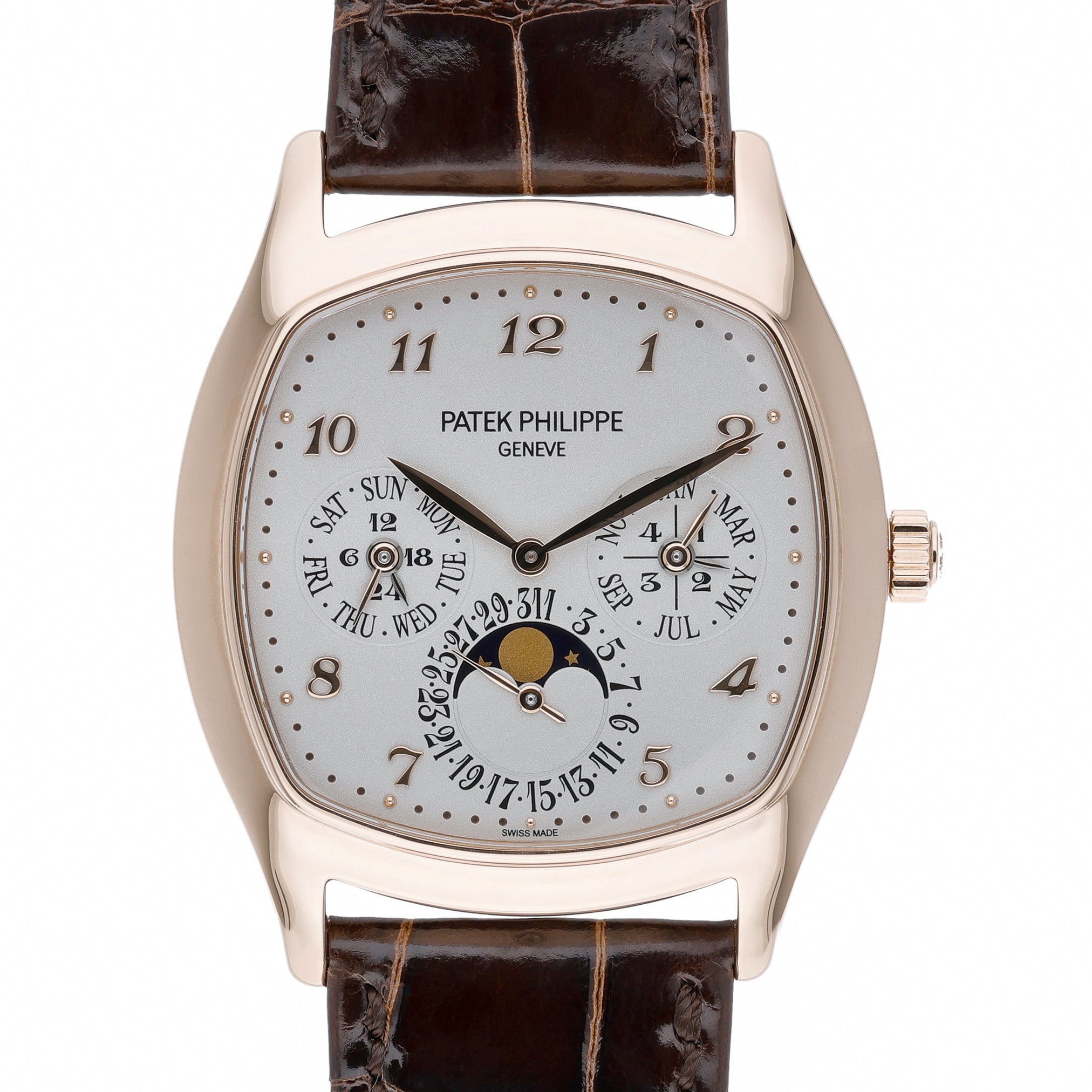 Patek Philippe Perpetual Calendar 5940R-001 with white dial and 18ct rose gold case