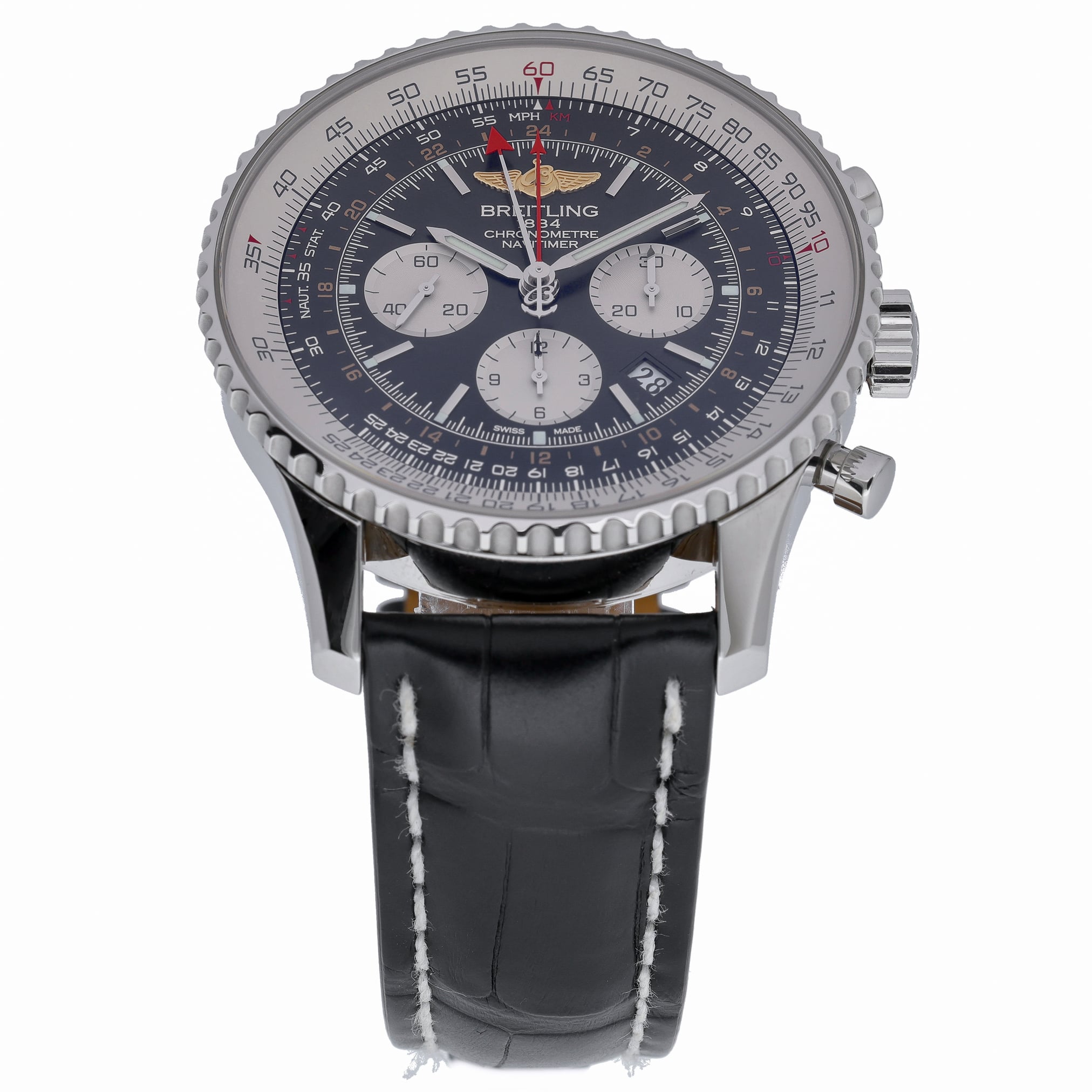 Breitling Navitimer GMT AB044121 with black dial and steel case - product image 2