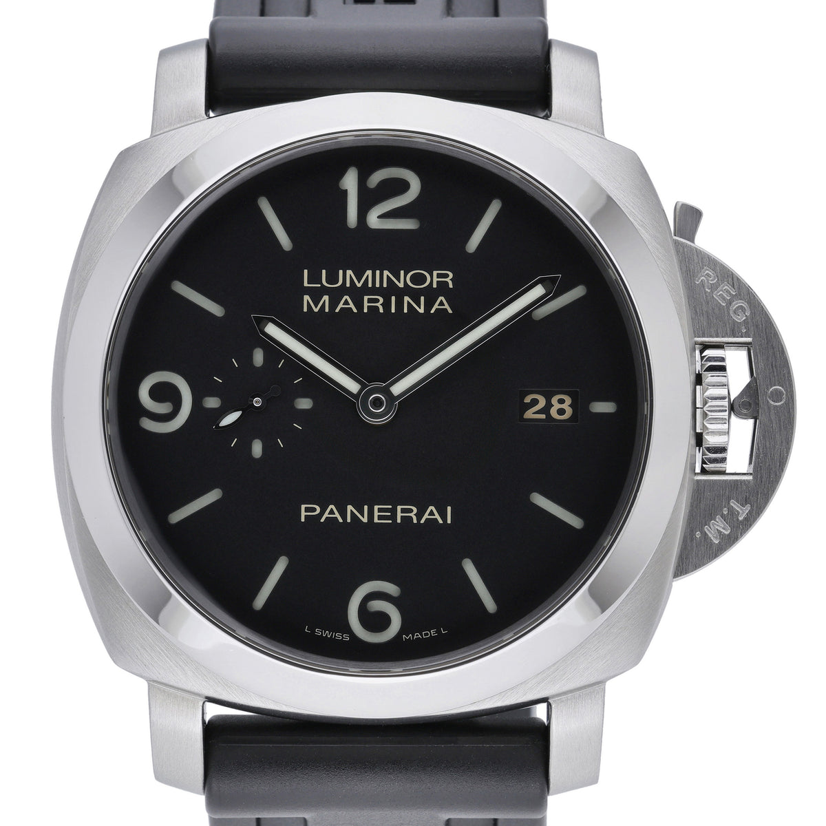 Panerai Luminor 1950 PAM00312 with black dial and steel case