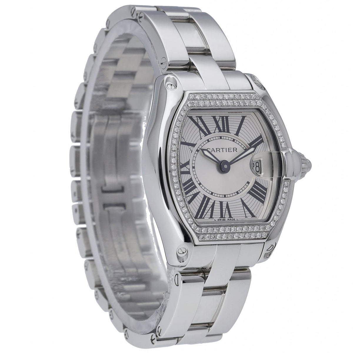 Cartier Roadster 2675 with white dial and steel case - product image 4