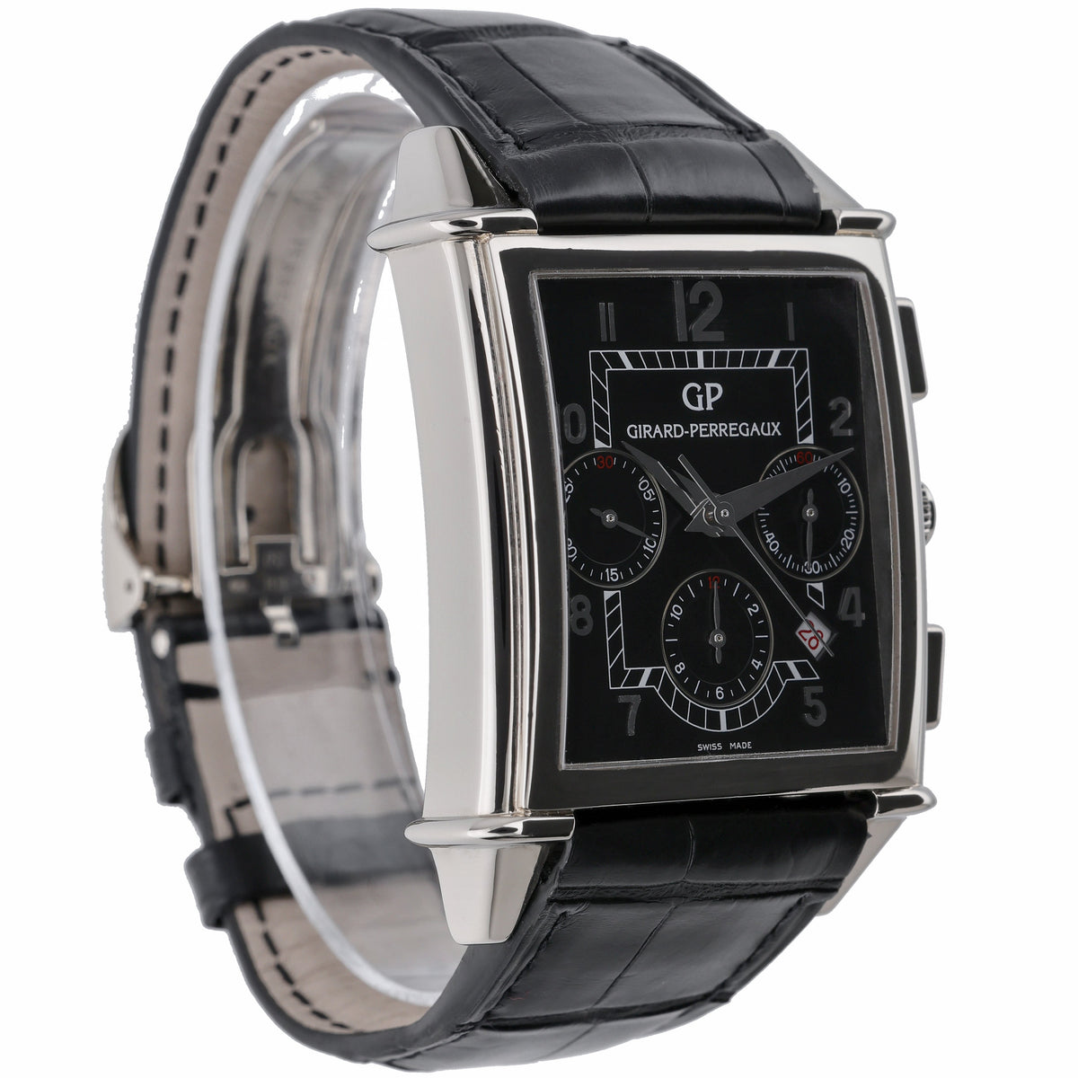 Girard-Perregaux Vintage 1945 2584 with black dial and steel case - product image 4