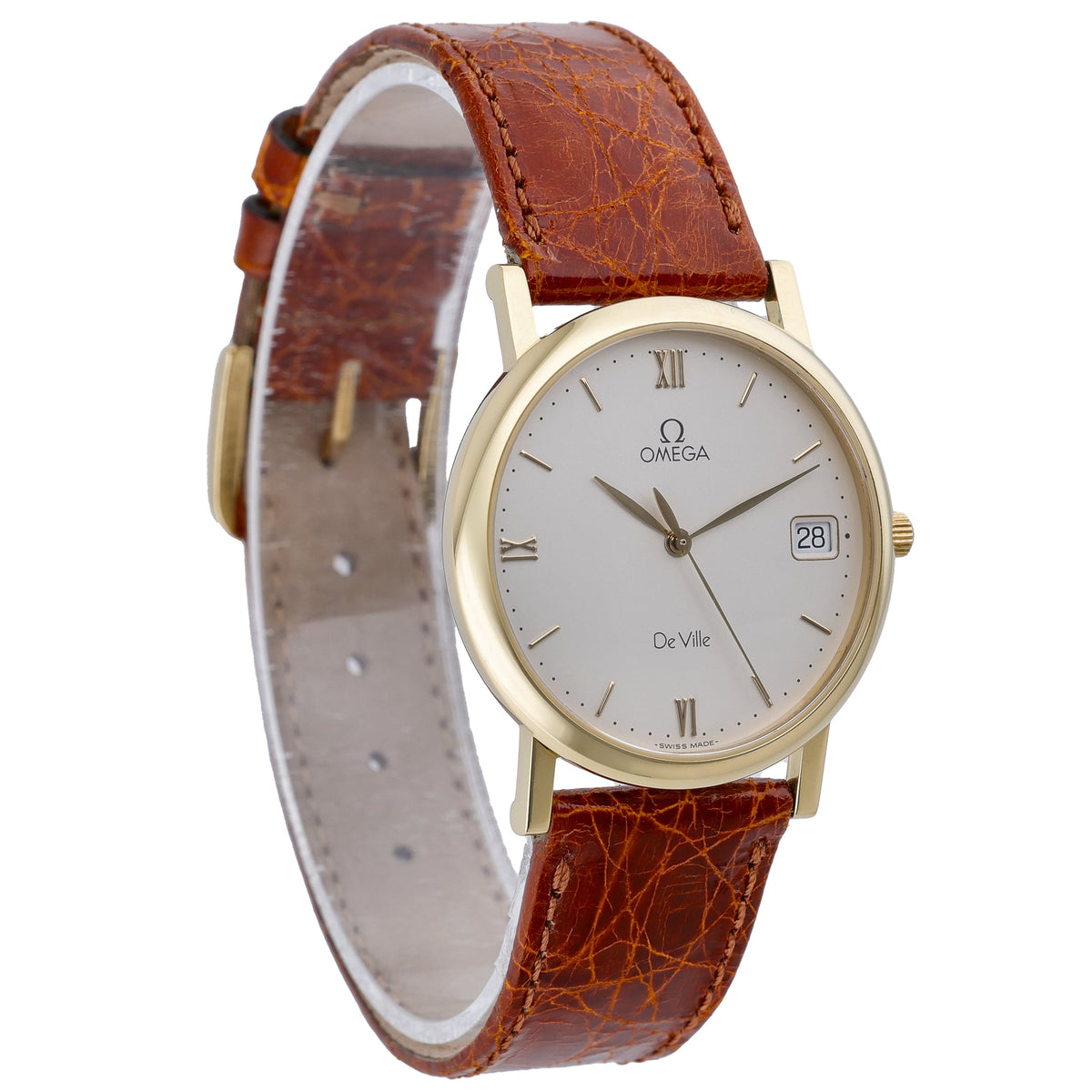 Omega De Ville 55319004 with silver dial and 18ct yellow gold case - product image 4