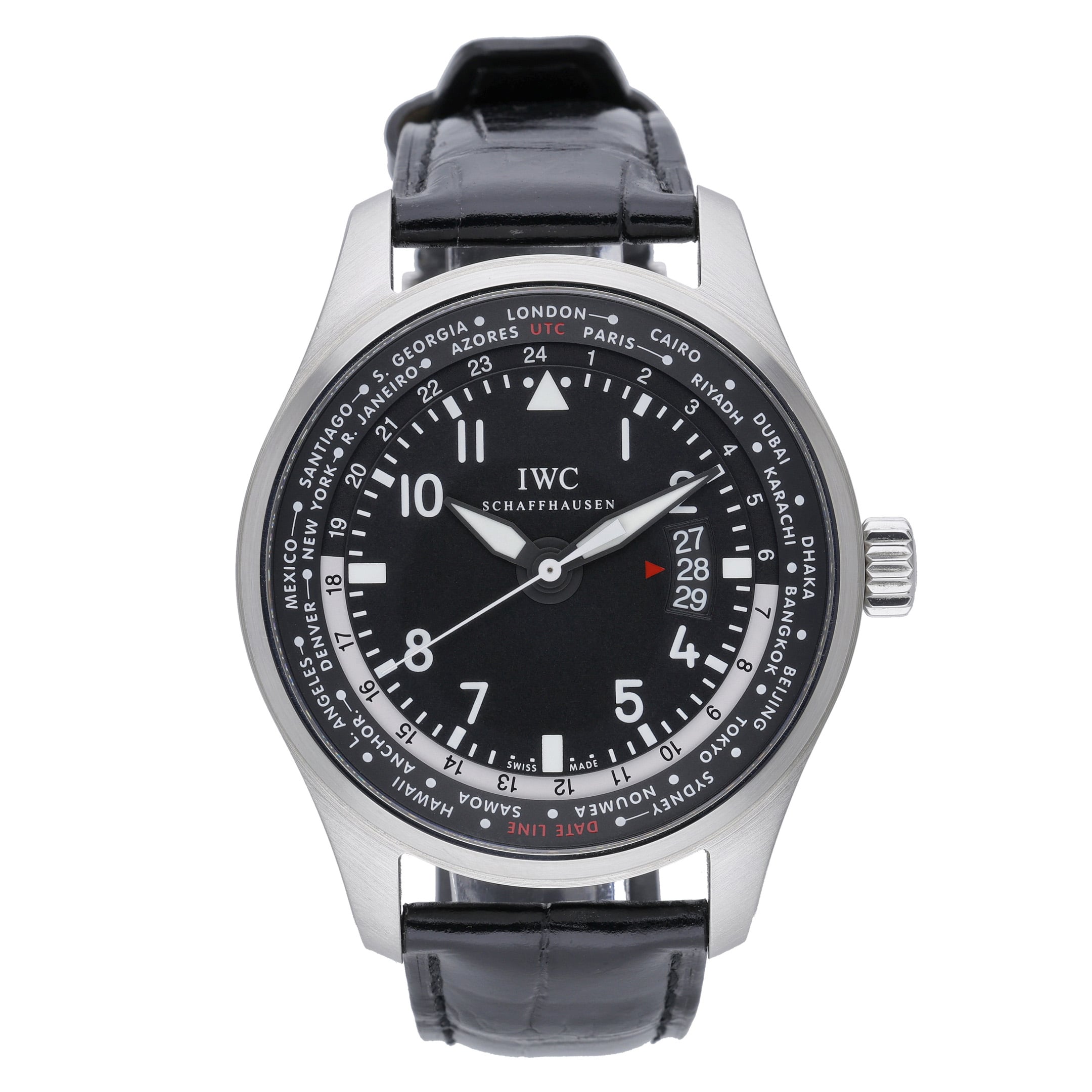 IWC Worldtimer IW326201 with black dial and steel case - product image 2