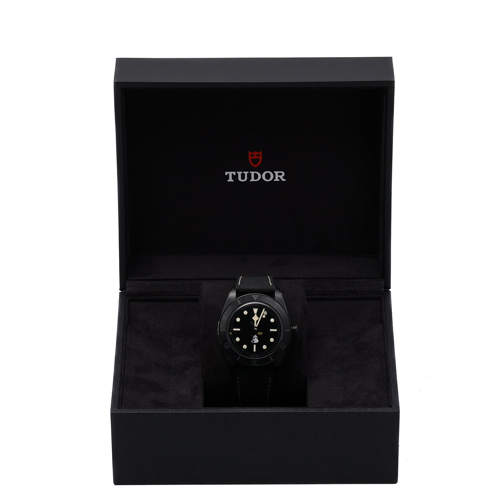 Tudor Black Bay Ceramic 79210CNU with black dial and ceramic case