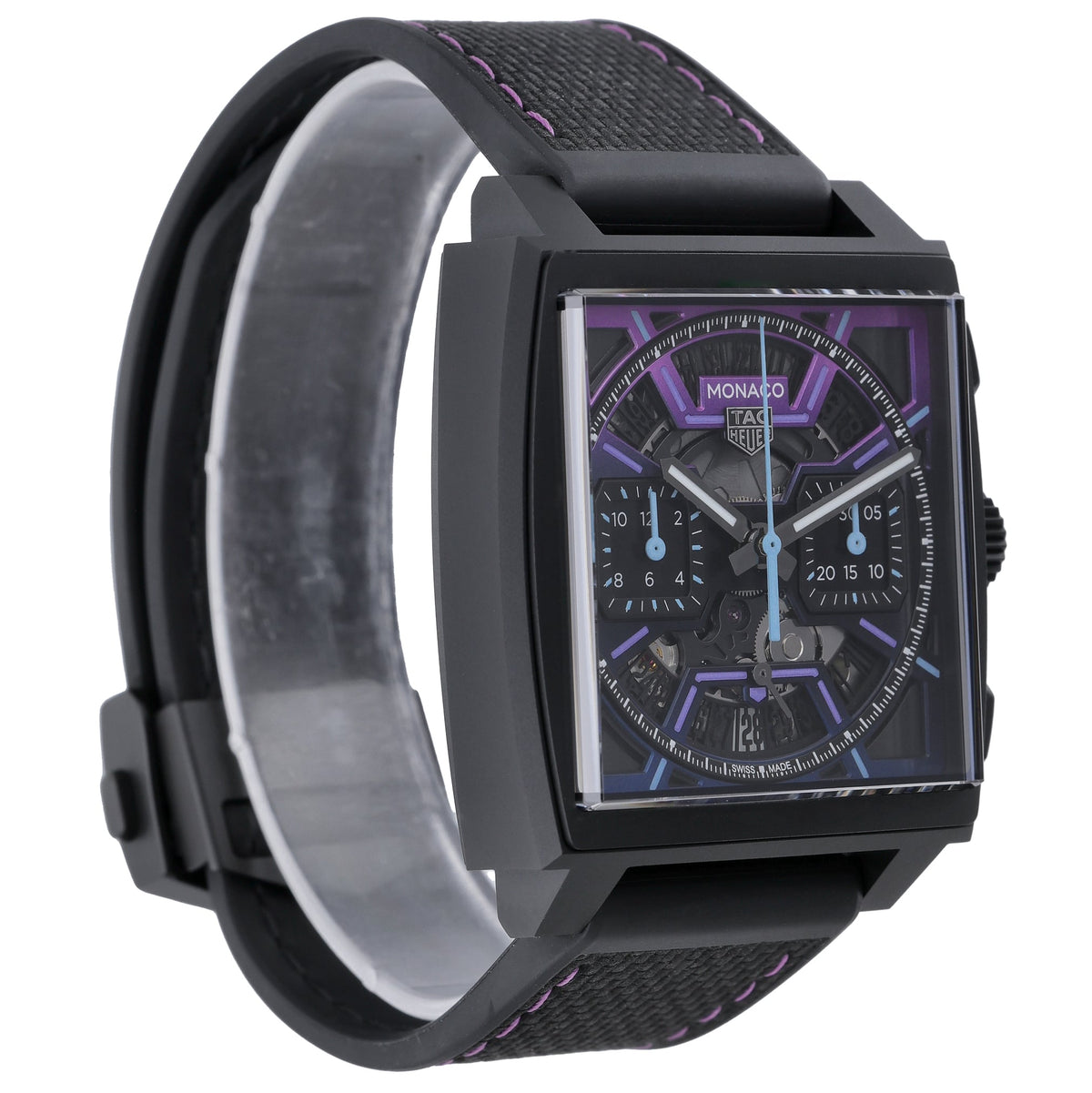 Tag Heuer Monaco Chronograph CBL218E.FT6312 with skeleton dial and titanium coated with black dlc case - product image 4