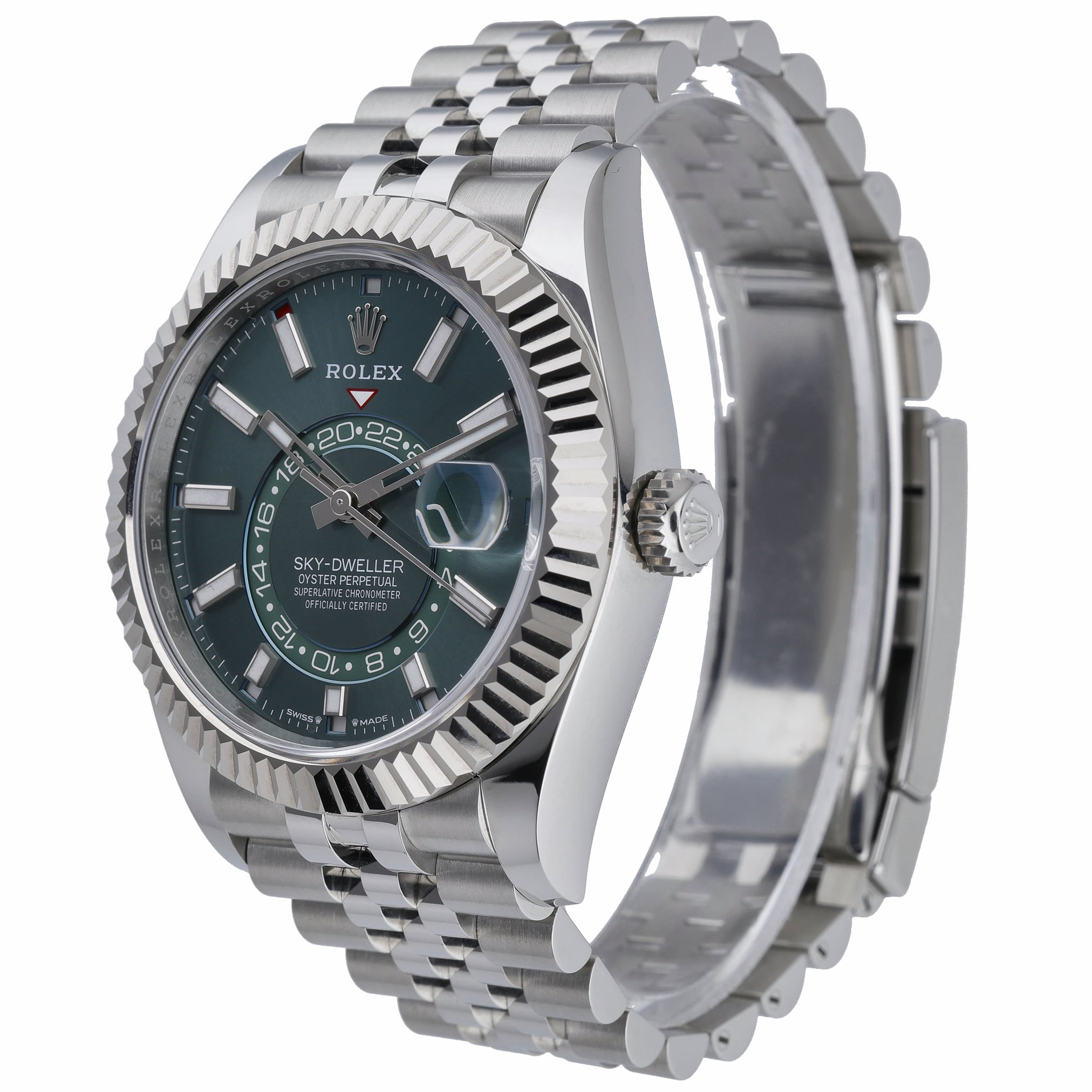 Rolex Sky-Dweller 336934 with green dial and steel & white gold case - product image 3