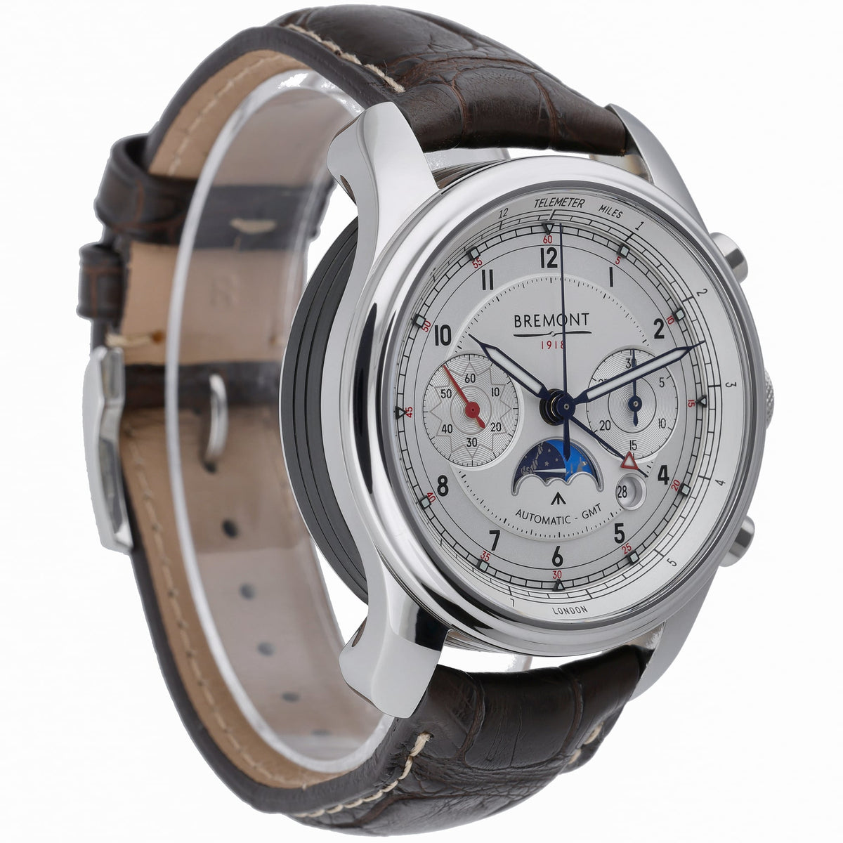 Bremont 1918 Star Legacy Automatic Chronograph 1918 with white dial and steel case - product image 4