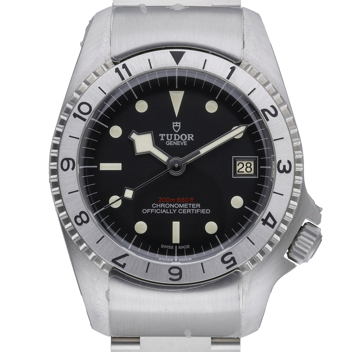 Tudor Black Bay P01 70150 with black dial and steel case