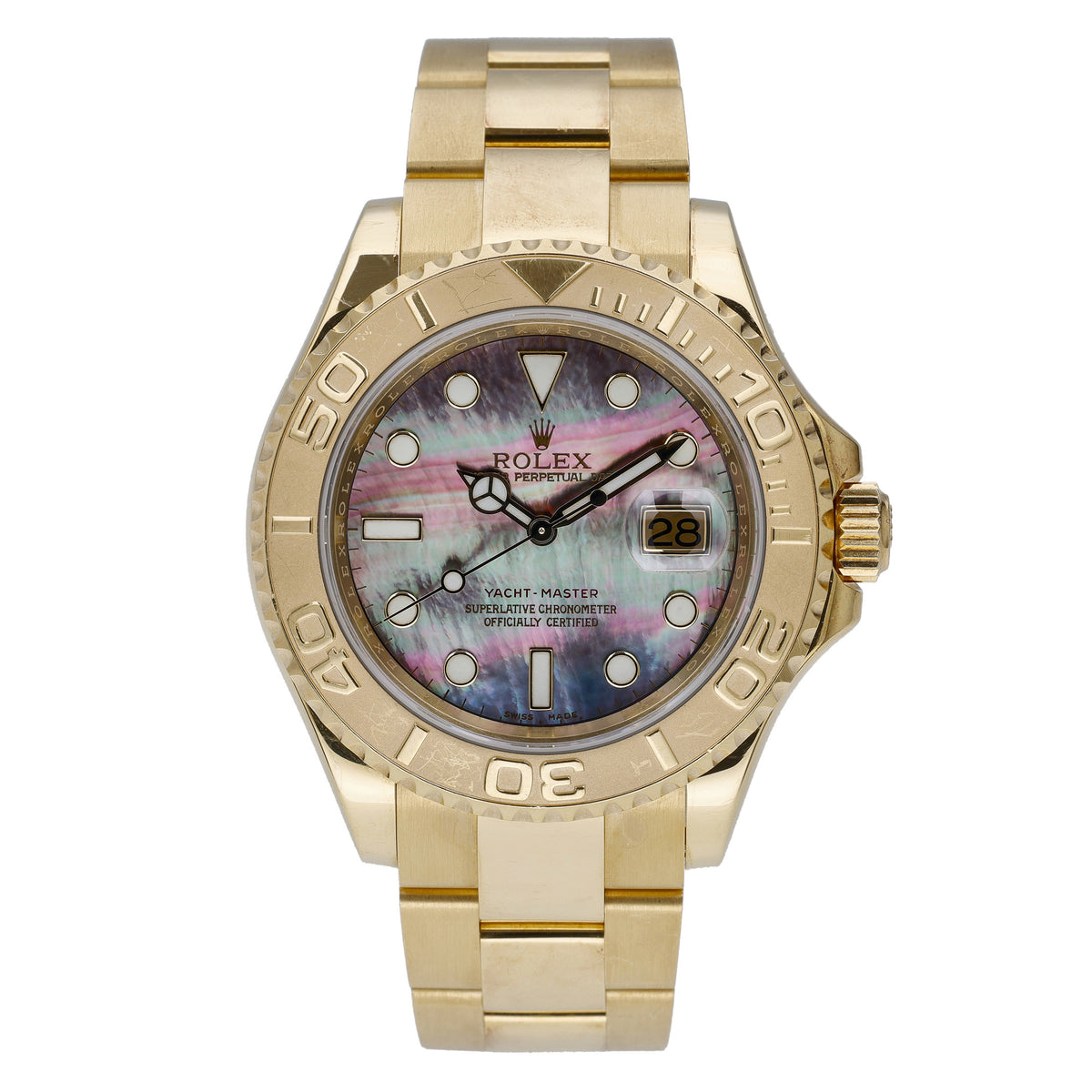 Rolex Yacht-Master II 16628 with tahitian dial and 18ct yellow gold case - product image 2
