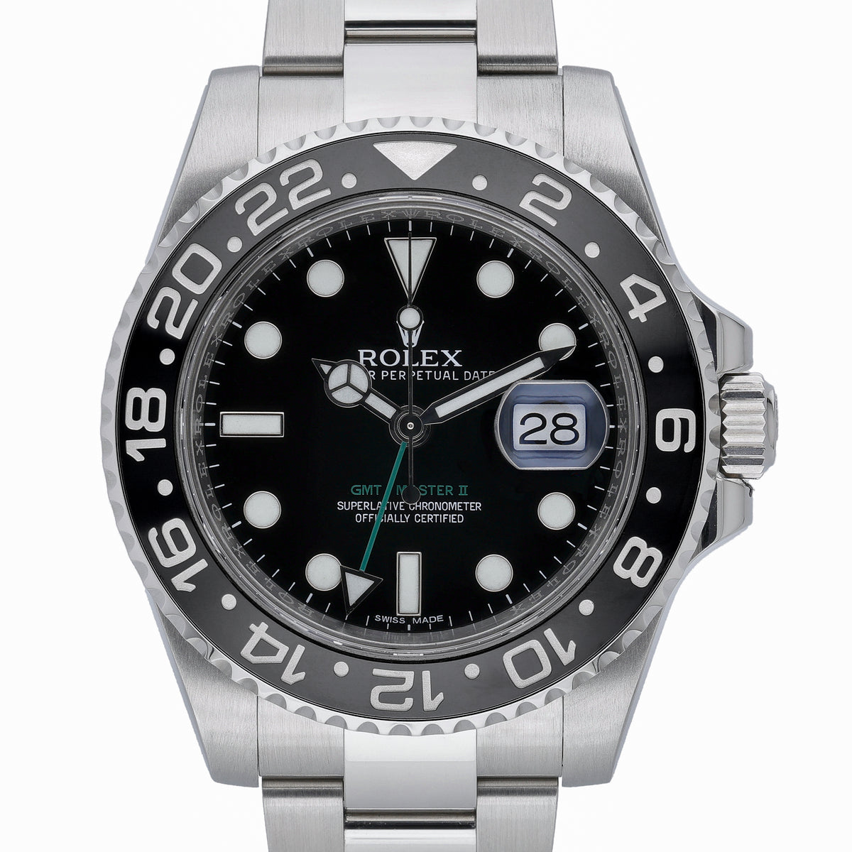 Rolex GMT-Master II 116710LN with black dial and oystersteel case