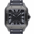 Cartier Santos De Cartier WSSA0039 with black dial and steel case