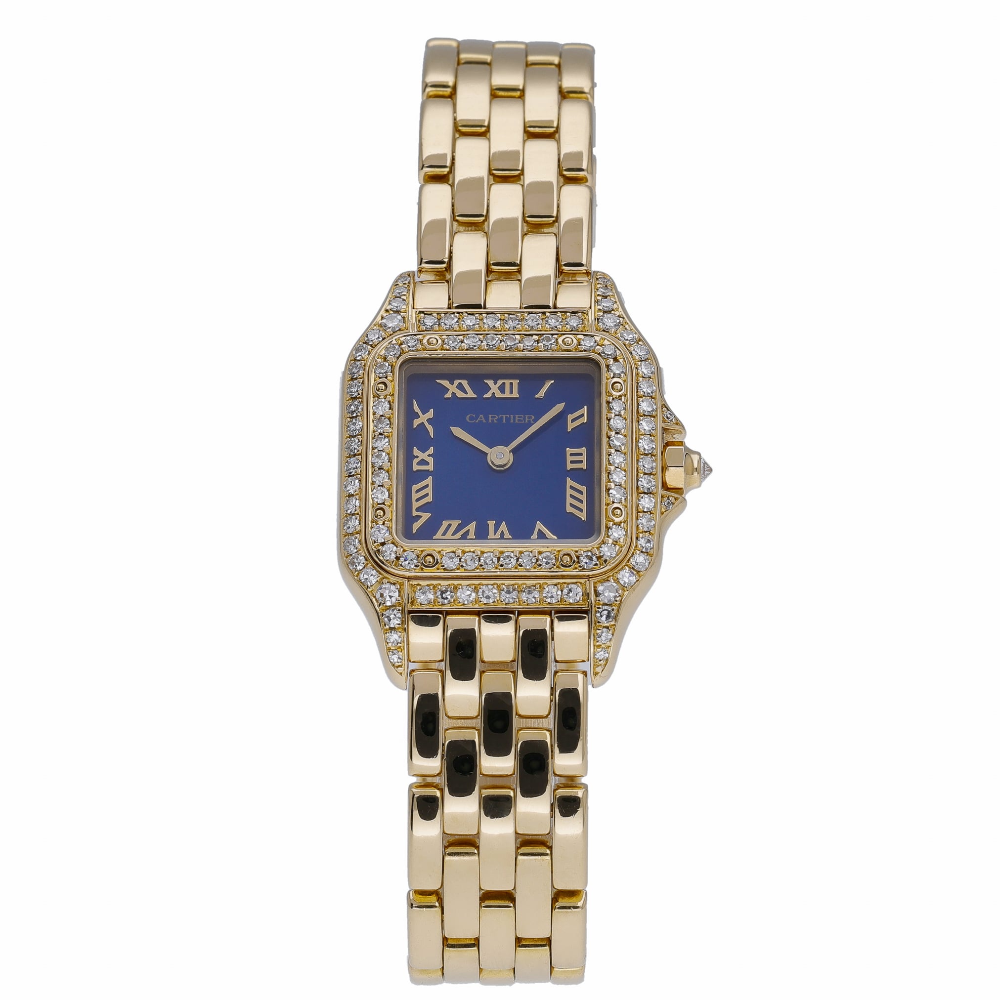Cartier Panthère 8057915 with blue dial and 18ct yellow gold case - product image 2