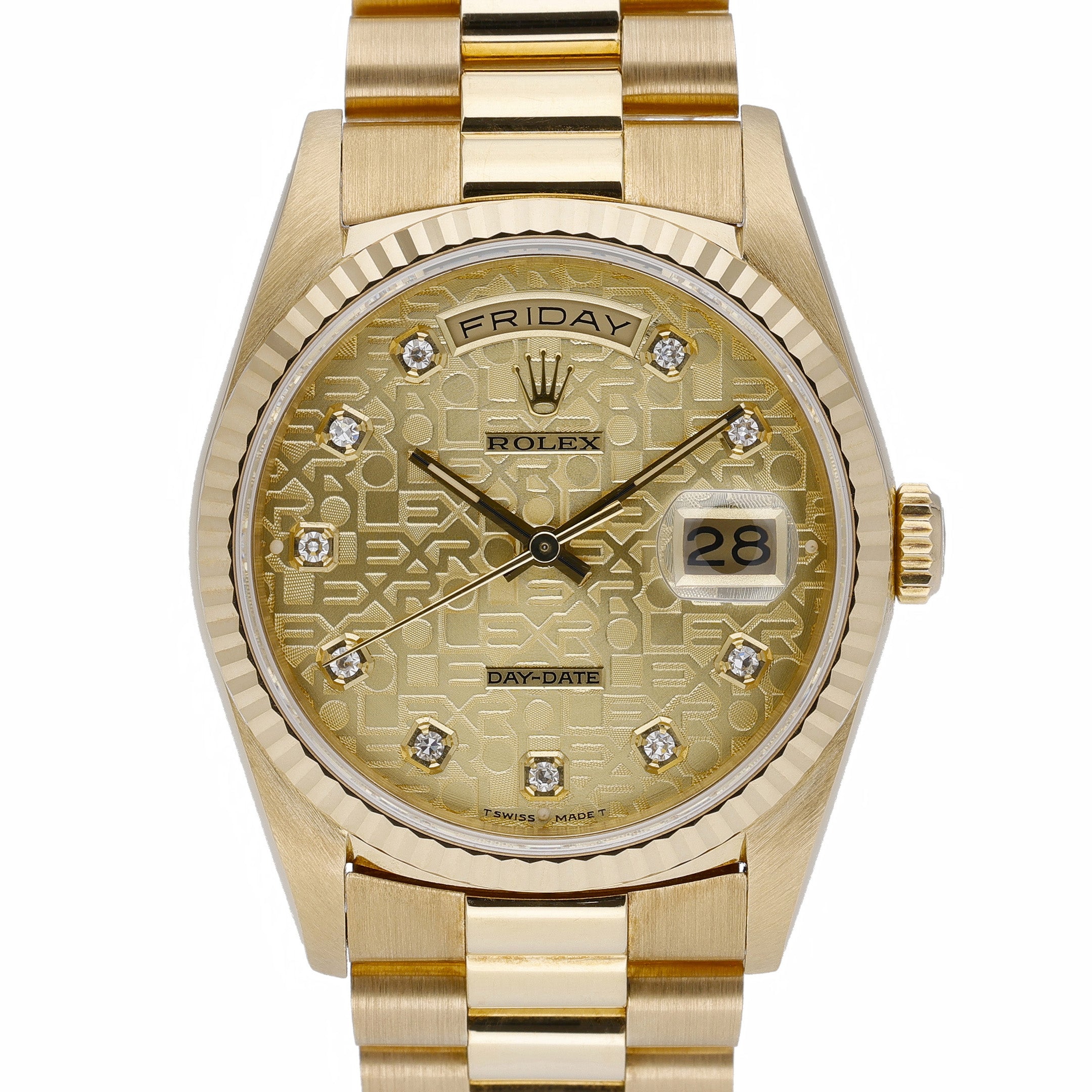 Rolex Day-Date 18238 with jubilee dial and 18ct yellow gold case