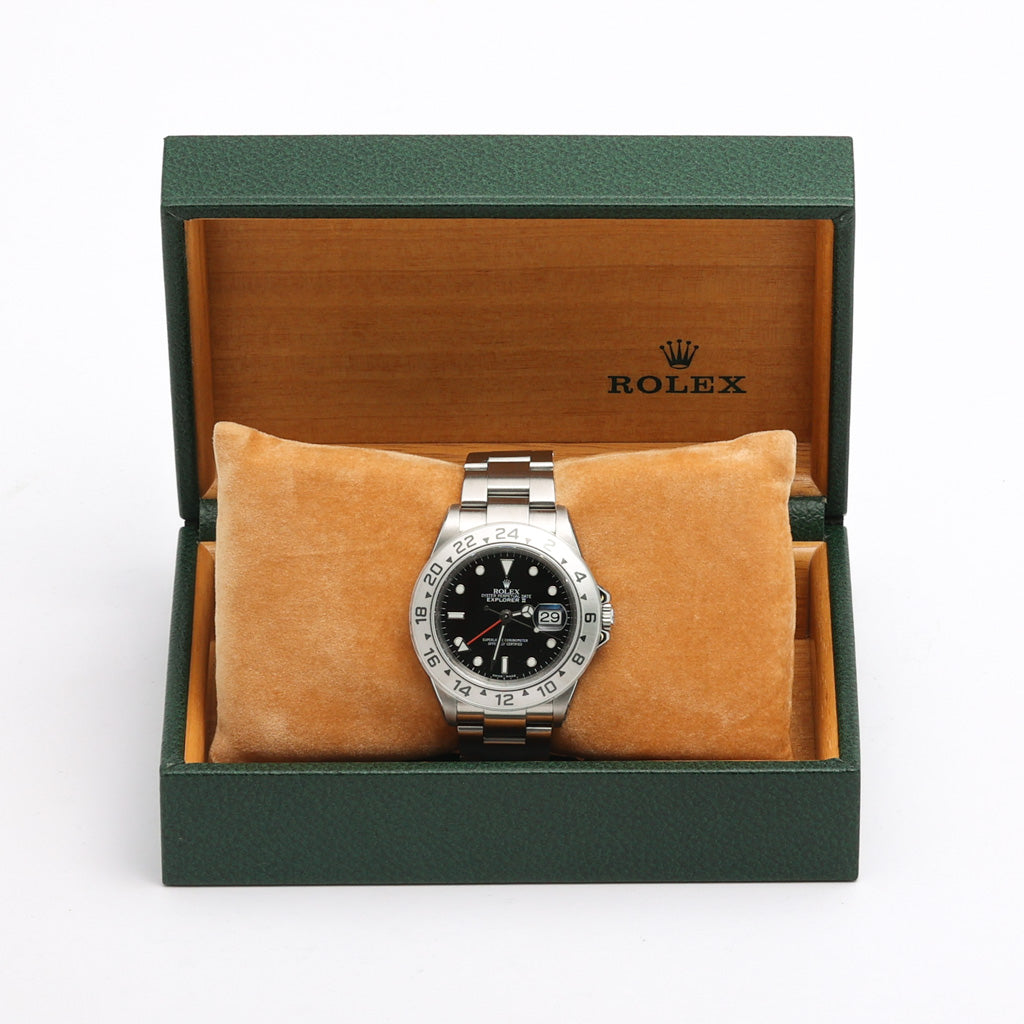 Rolex Explorer II 16570 with black dial and oystersteel case - product image 2