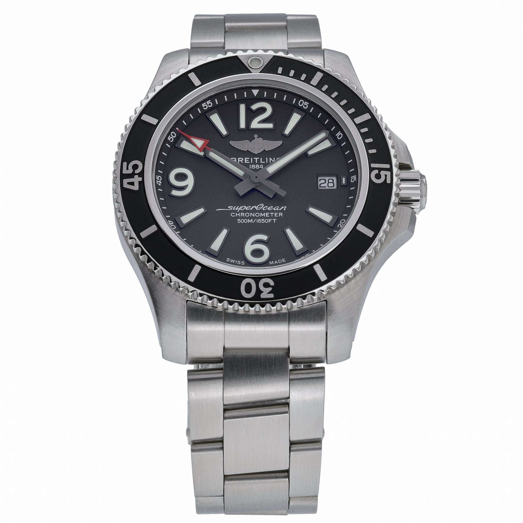 Breitling SuperOcean II Automatic 42 A17366021B1A1 with black dial and steel case - product image 2