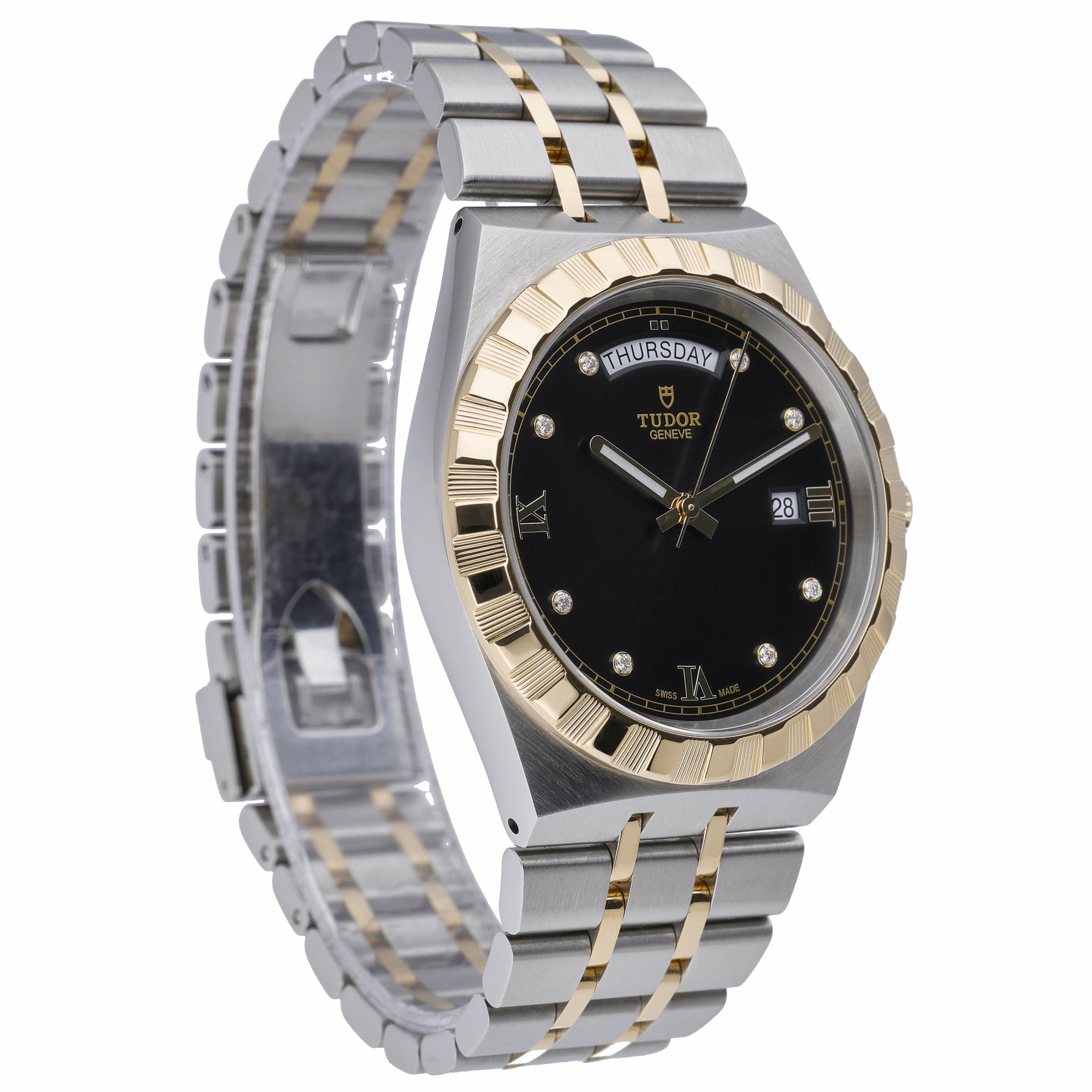 Tudor Royal 28603 with black dial and steel & yellow gold case - product image 4