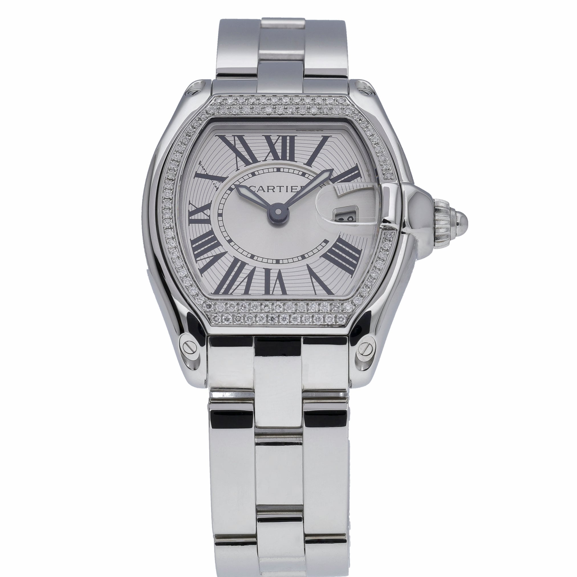 Cartier Roadster 2675 with white dial and steel case - product image 2