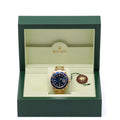 Rolex Submariner 16618LB with blue dial and 18ct yellow gold case