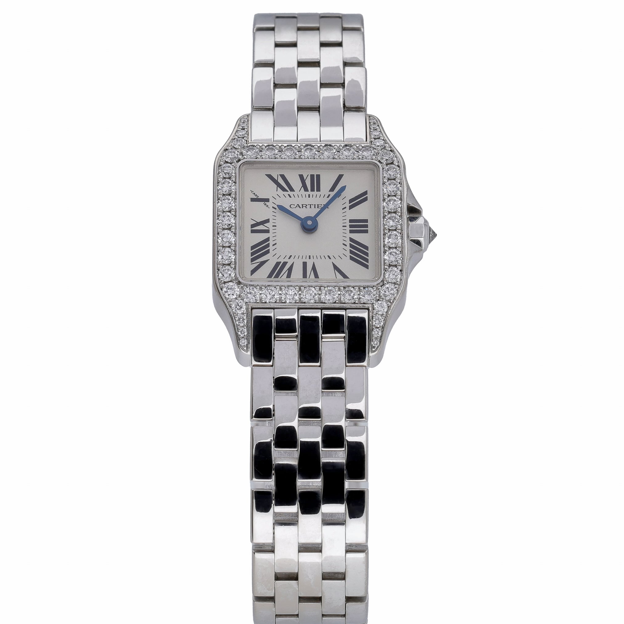 Cartier Santos Demoiselle 2700 with white dial and 18ct white gold case - product image 2