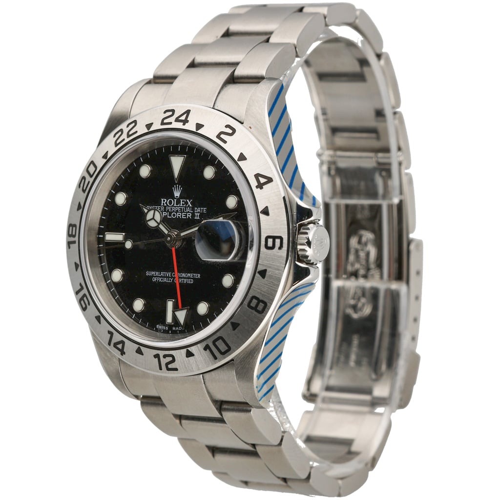Rolex Explorer II 16570 with black dial and oystersteel case - product image 4