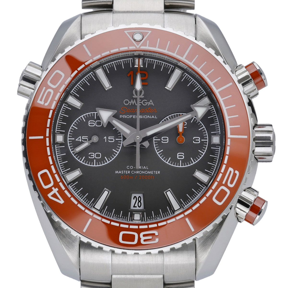 Omega Seamaster Planet Ocean 215.30.46.51.99.001 with grey dial and steel case