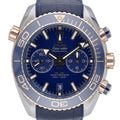 Omega Seamaster Planet Ocean Chronograph 215.23.46.51.03.001 with blue dial and steel & rose gold case