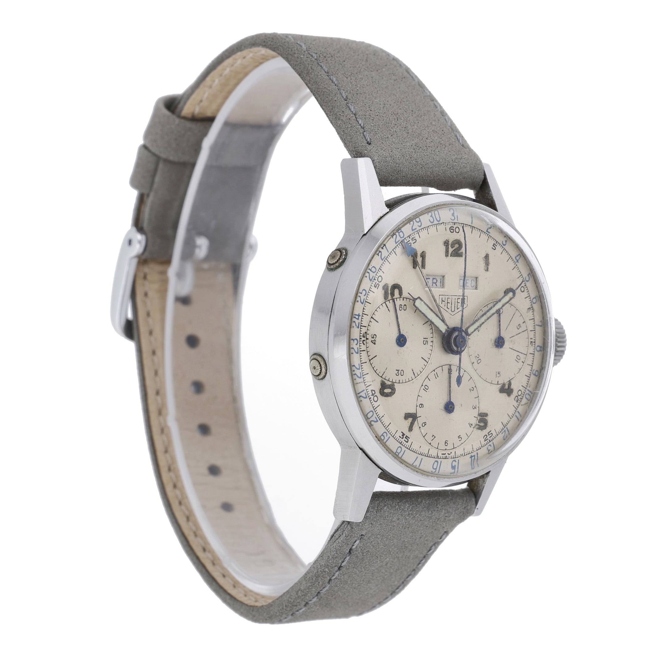 Heuer Triple Date 2543 with cream dial and steel case - product image 4