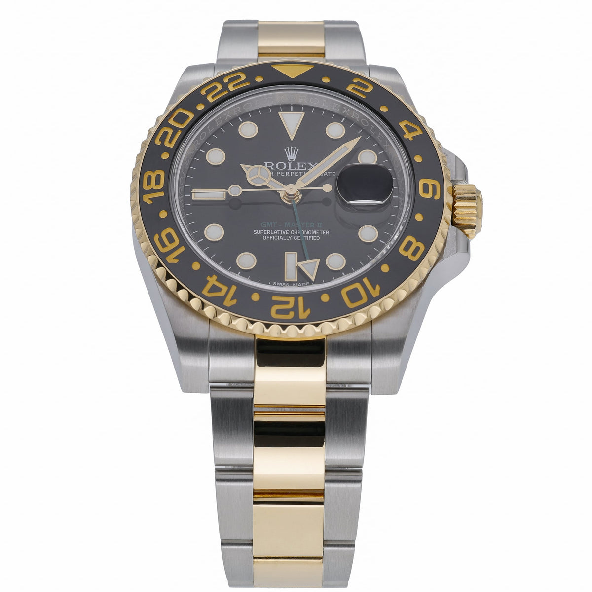 Rolex GMT-Master 116713LN with black dial and steel & yellow gold case - product image 2