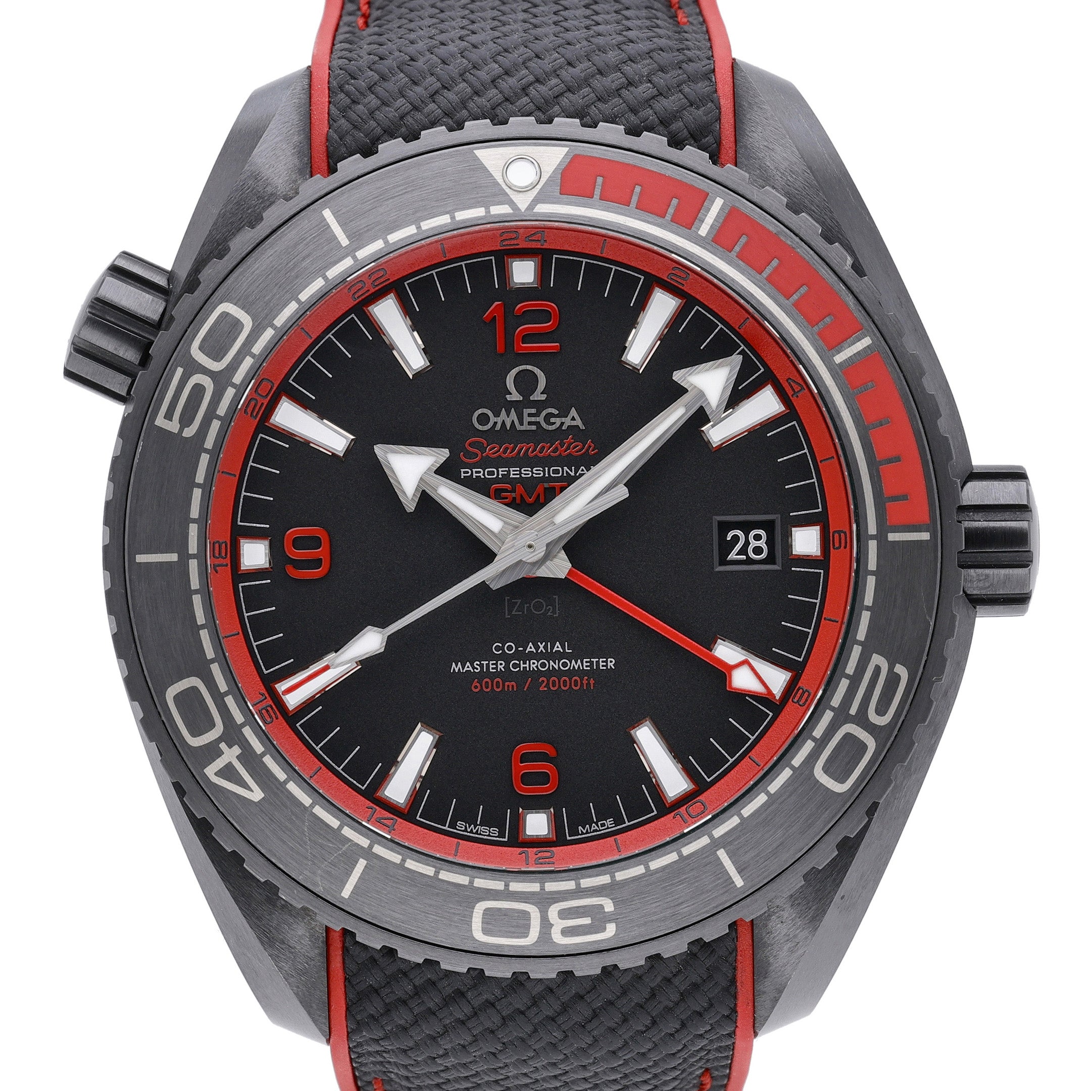 Omega Seamaster Planet Ocean 215.92.46.22.01.003 with black dial and ceramic case