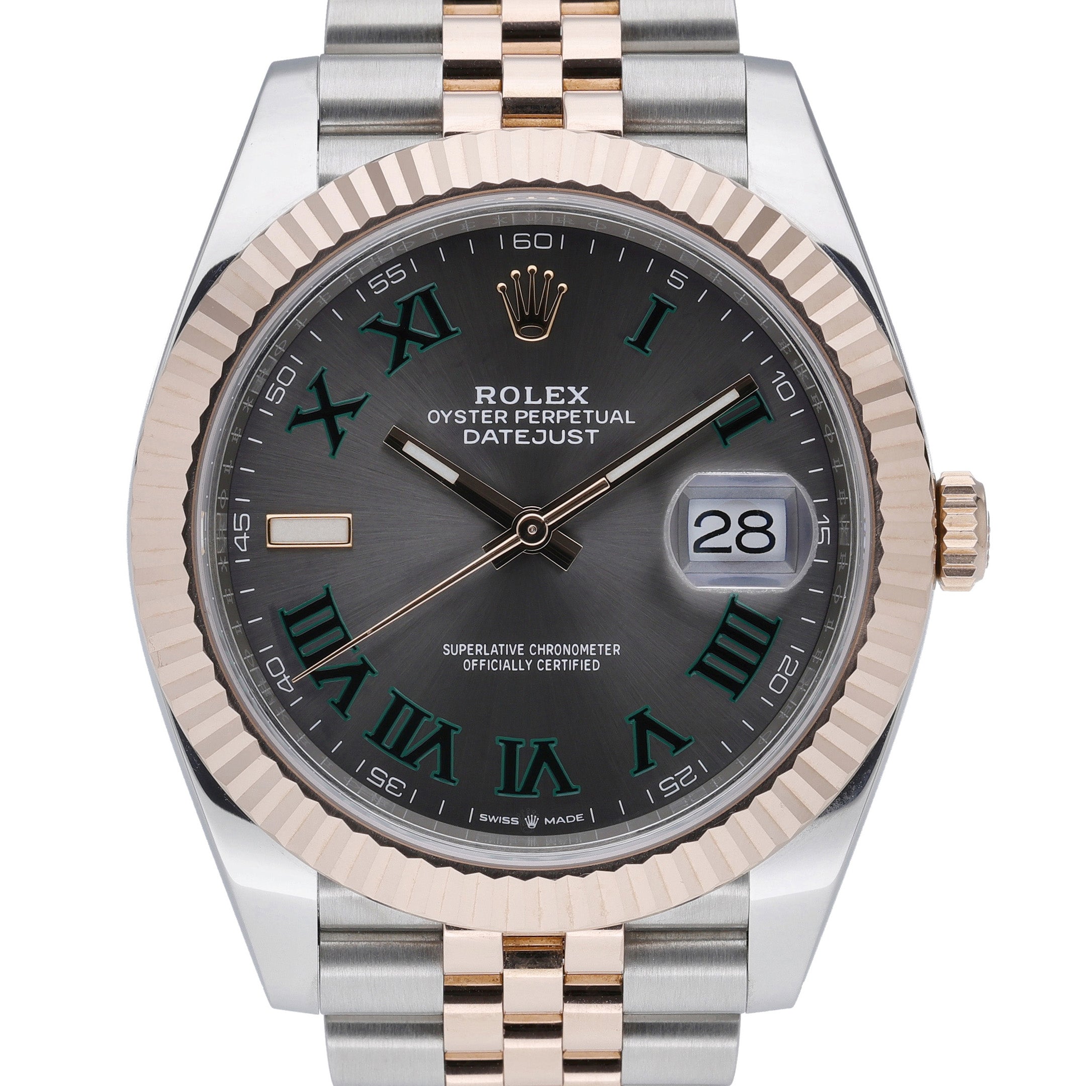Rolex Datejust 41 126331 with slate dial and steel & rose gold case