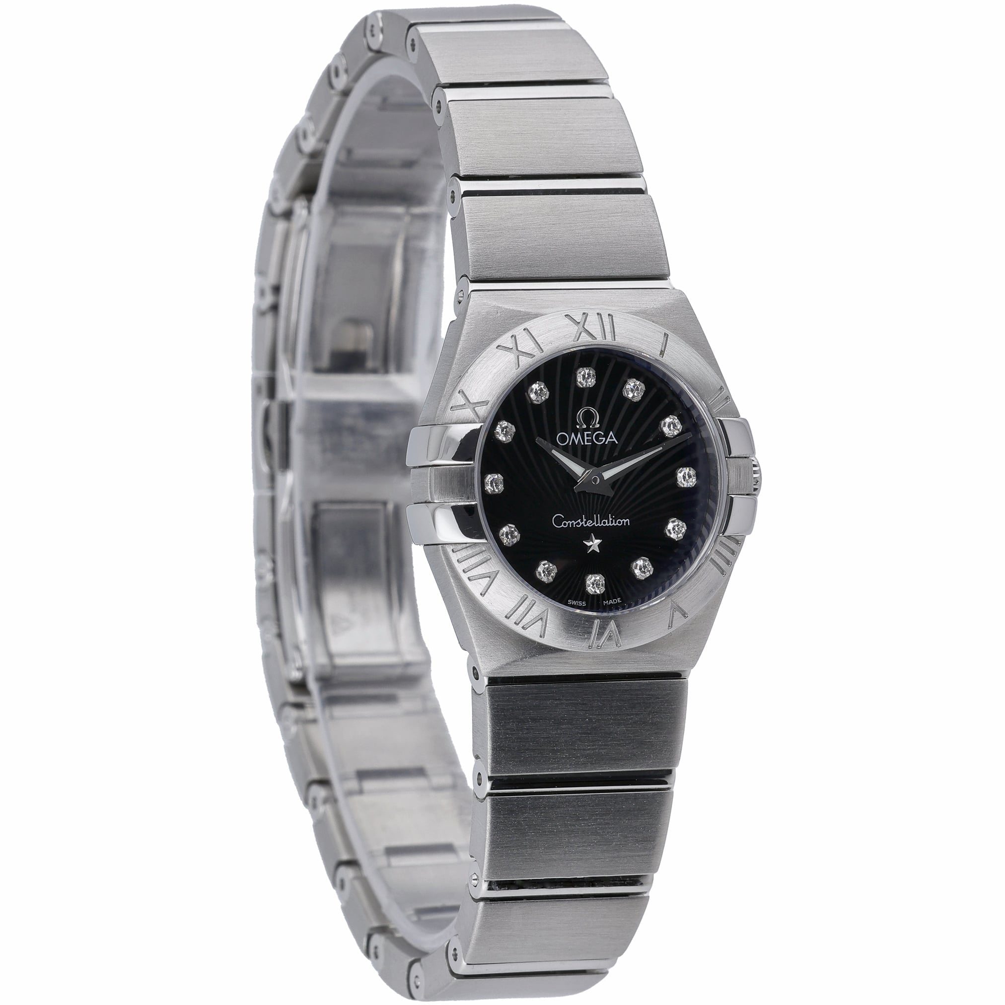 Omega Constellation Quartz 123.10.24.60.51.001 with black dial and steel case - product image 4