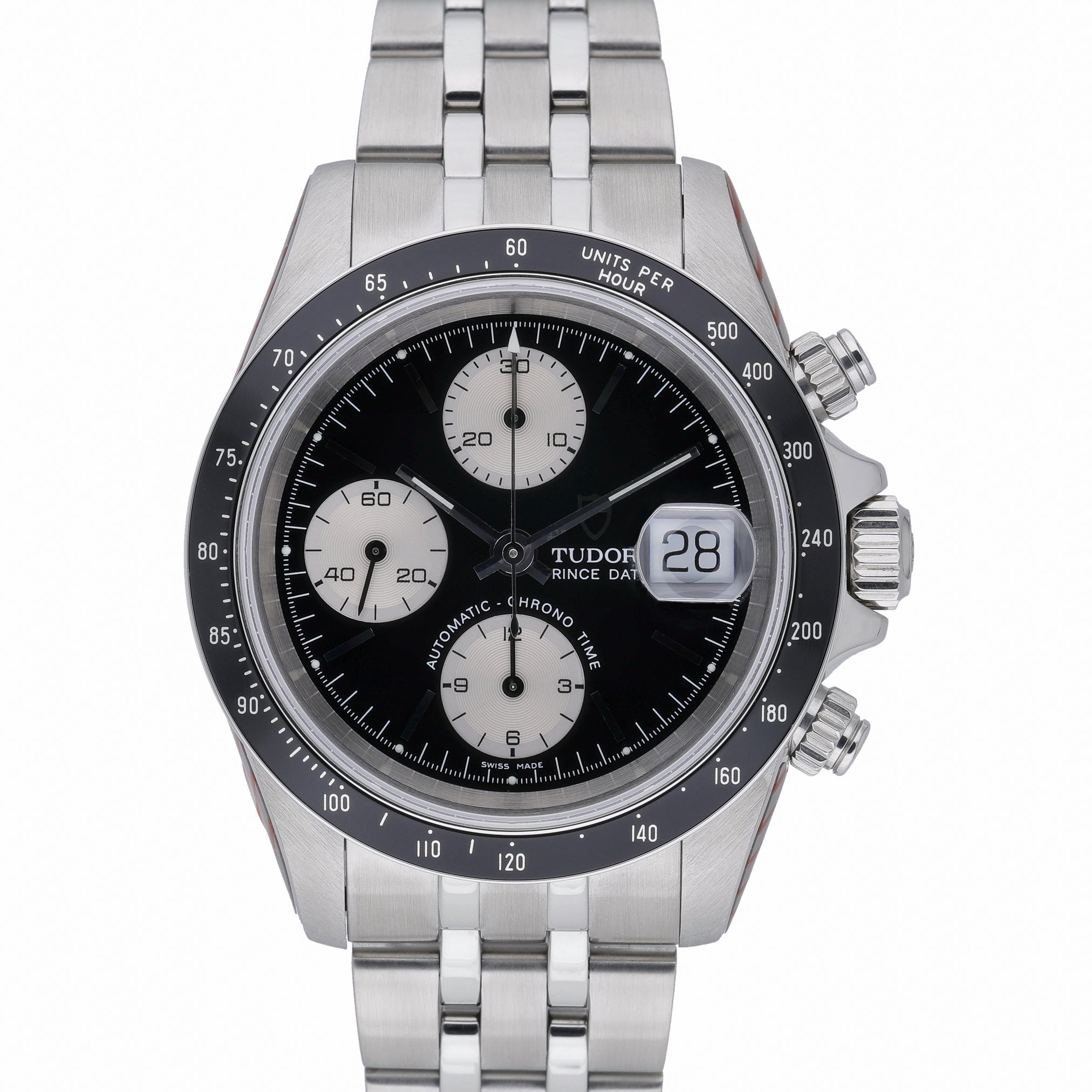 Tudor Prince Date 79260 with black dial and steel case
