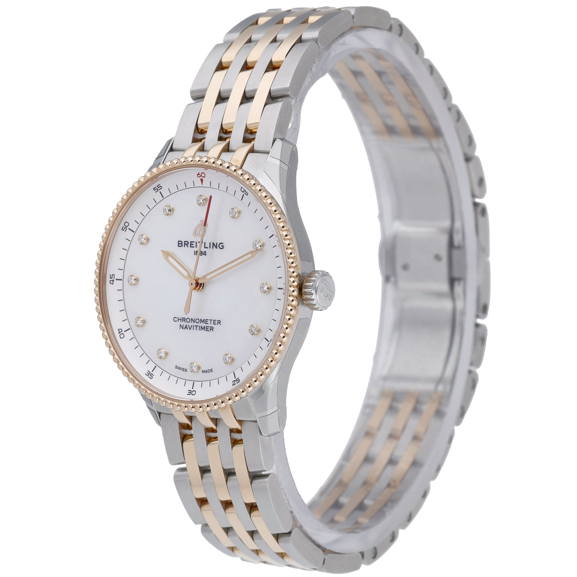 Breitling Navitimer 32 U77320 with mop diamond dial dial and steel & rose gold case - product image 3