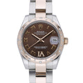 Rolex Datejust 31 178341 with chocolate dial and steel & rose gold case