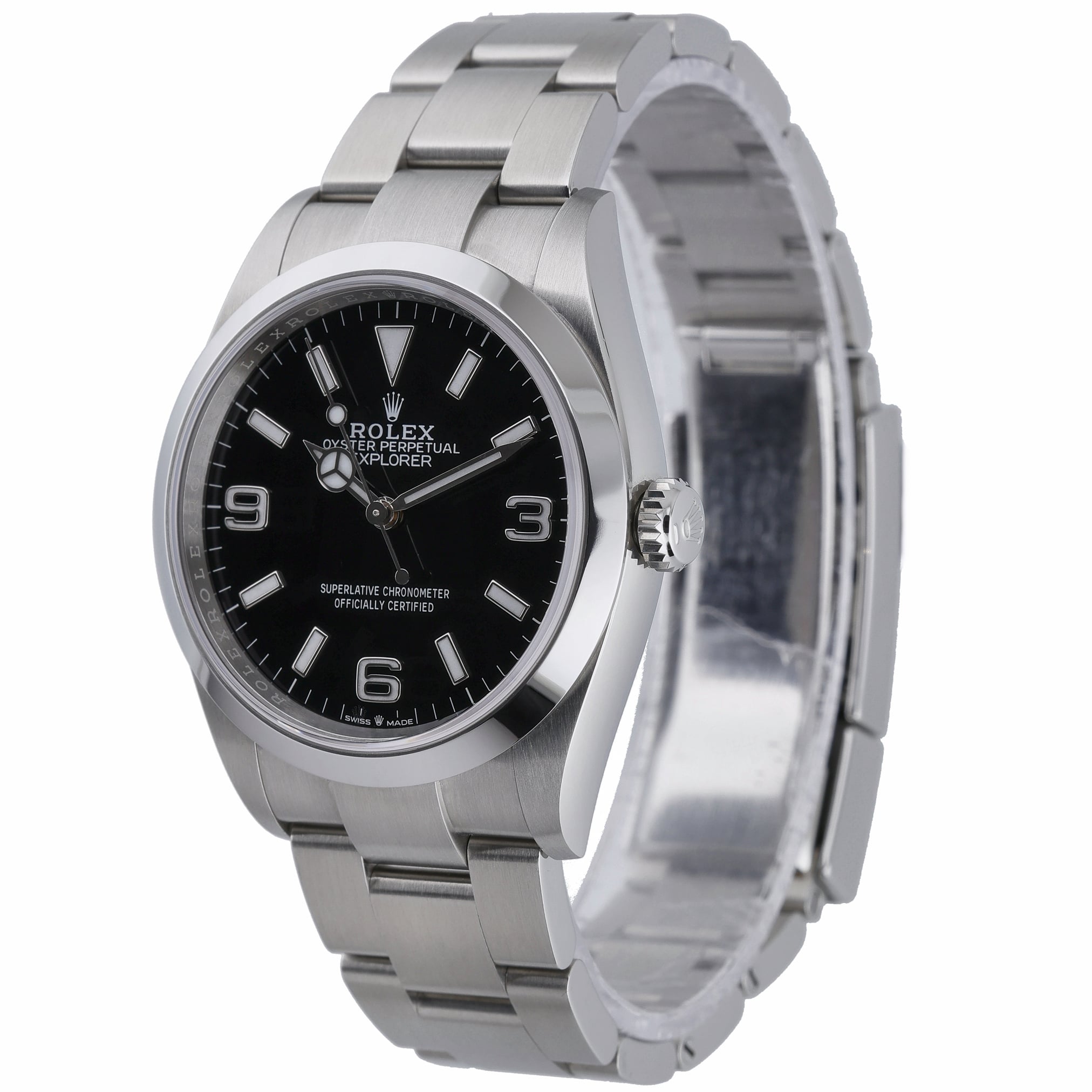 Rolex Explorer 124270 with black dial and oystersteel case - product image 3