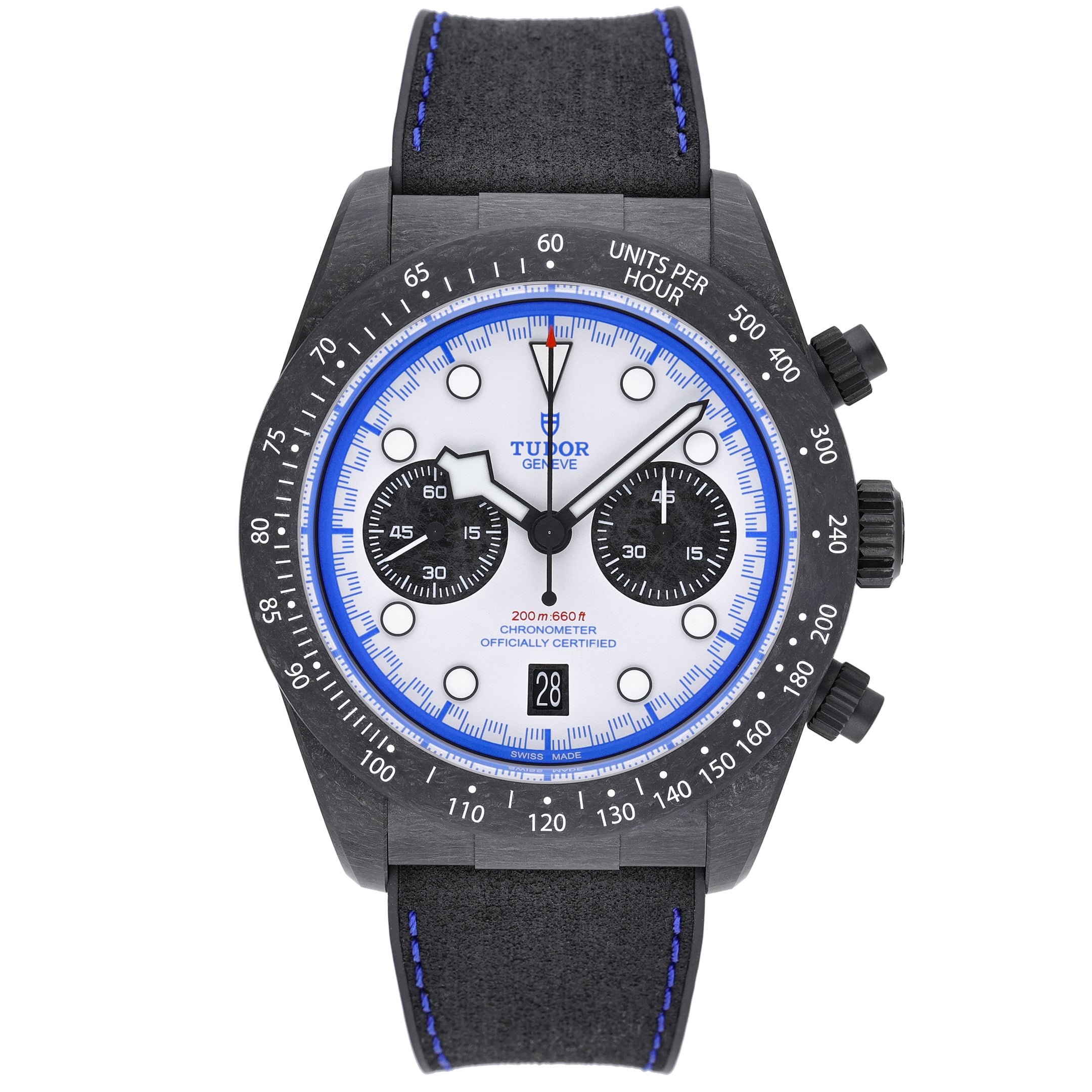 Tudor Black Bay Chrono 79377KN with white dial and carbon case - product image 2
