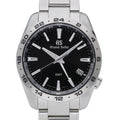 Grand Seiko GMT Quartz SBGN027G with black dial and steel case
