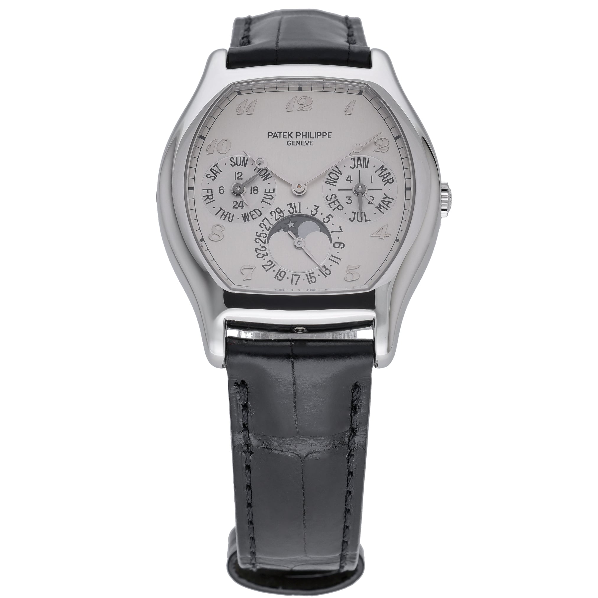 Patek Philippe Perpetual Calendar 5040P-013 with white dial and platinum case - product image 2