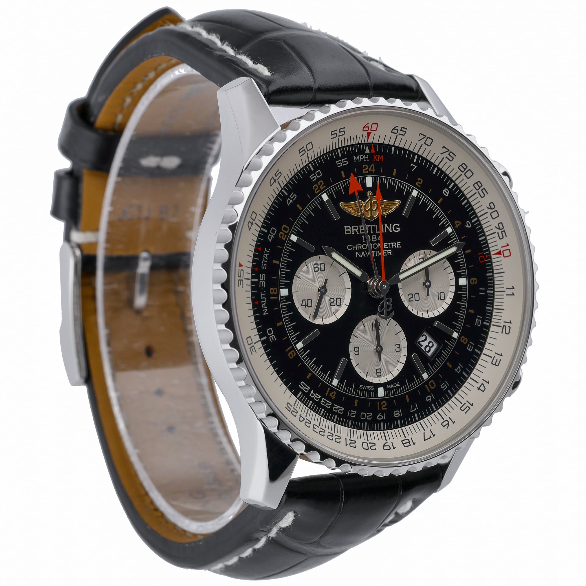 Breitling Navitimer GMT AB044121 with black dial and steel case - product image 4