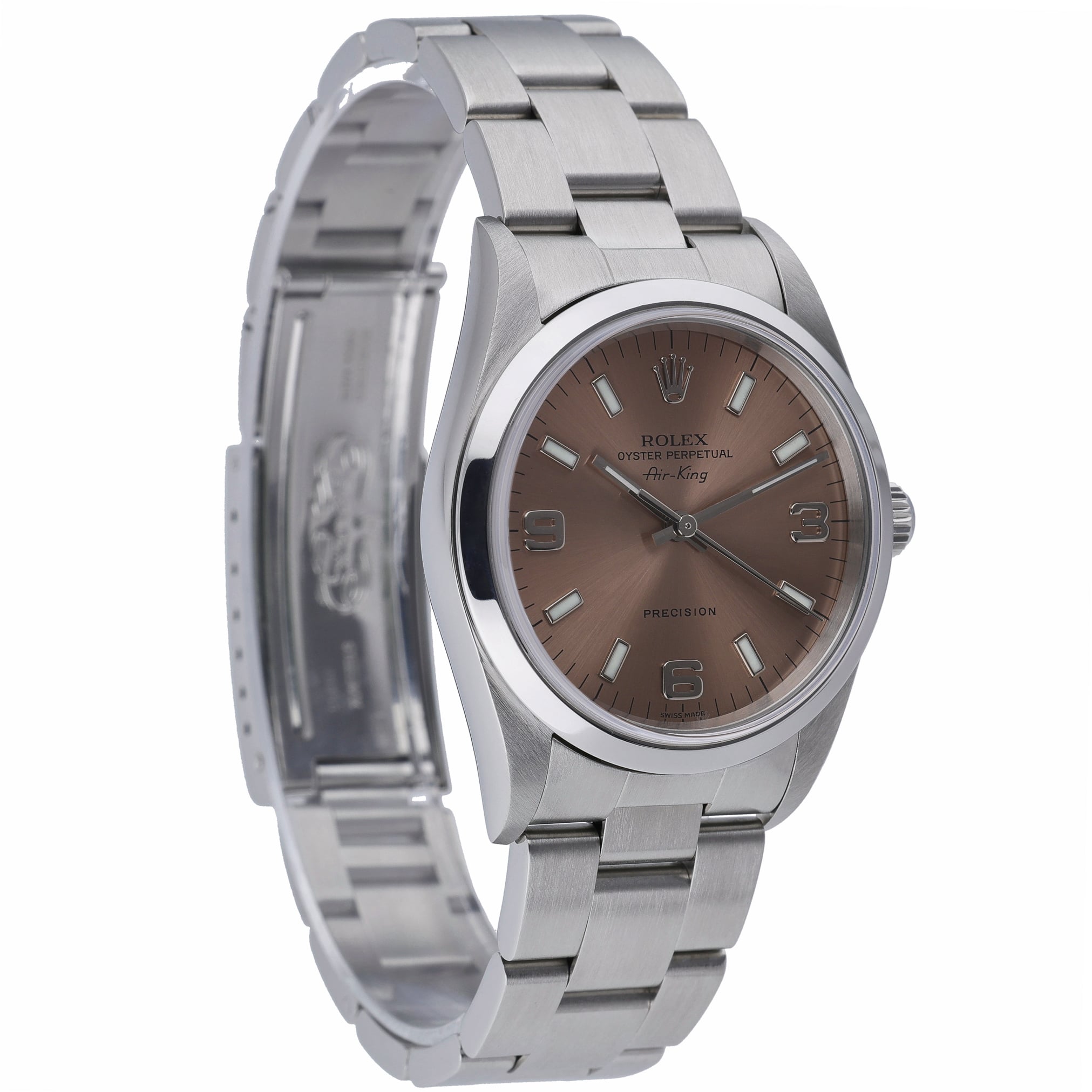 Rolex Air-King 14000M with salmon dial and oystersteel case - product image 4