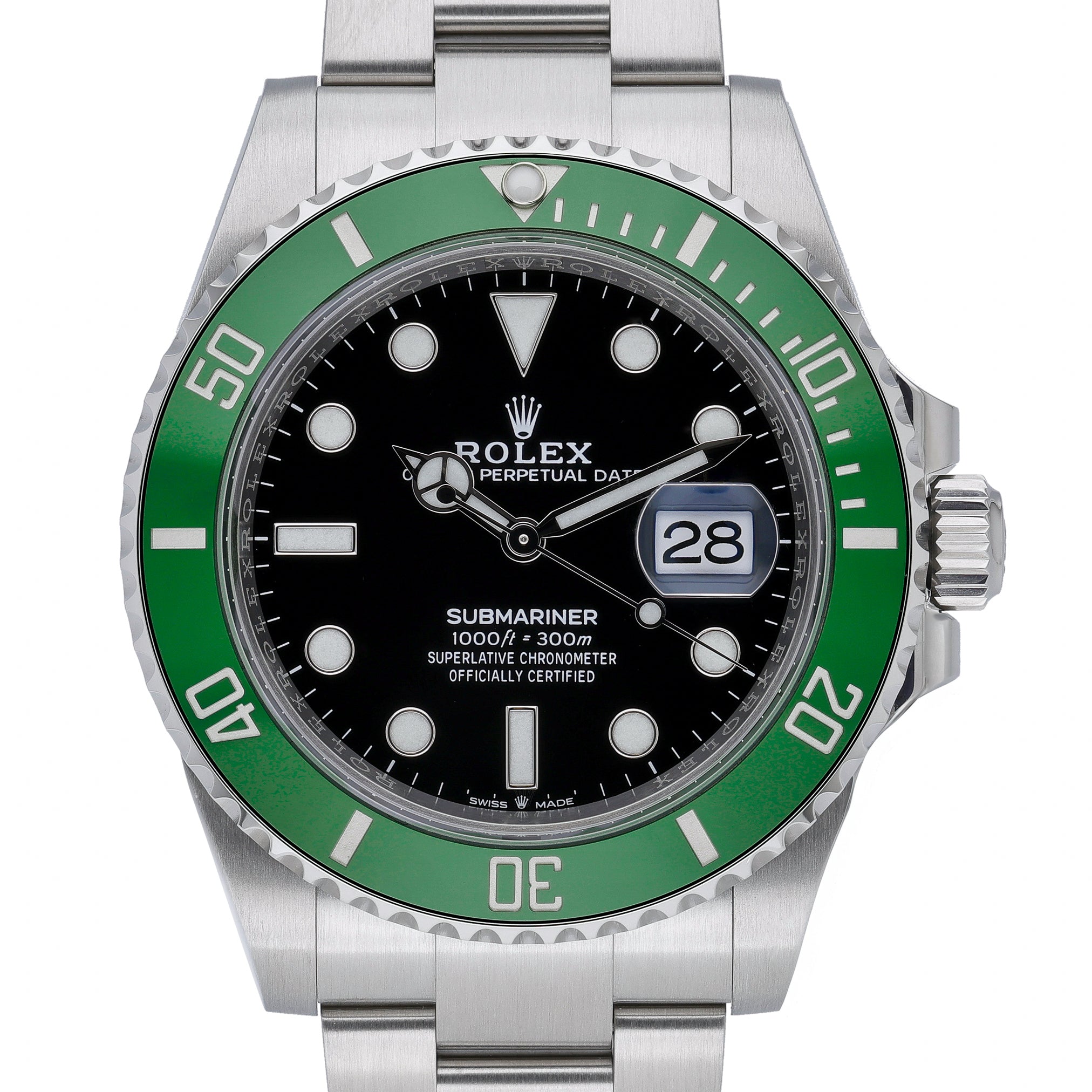 Rolex Submariner 126610LV with black dial and oystersteel case