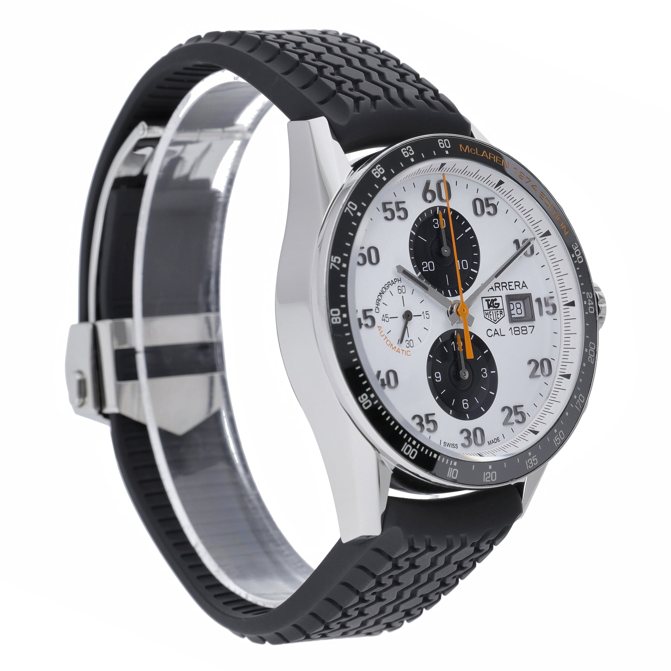 Tag Heuer Carrera CAR2A12 with white dial and steel case - product image 4