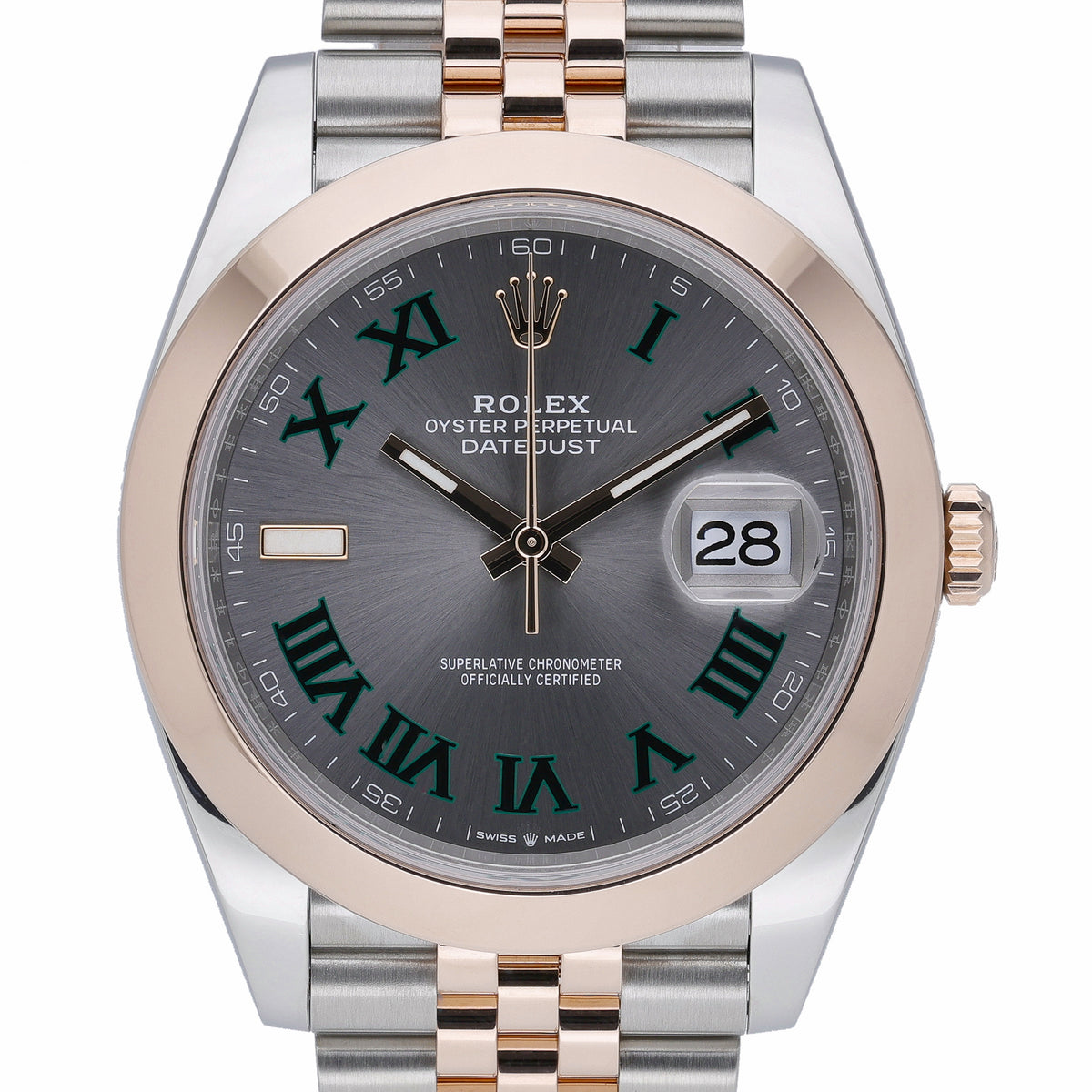 Rolex Datejust 41 126301 with slate dial and steel & rose gold case