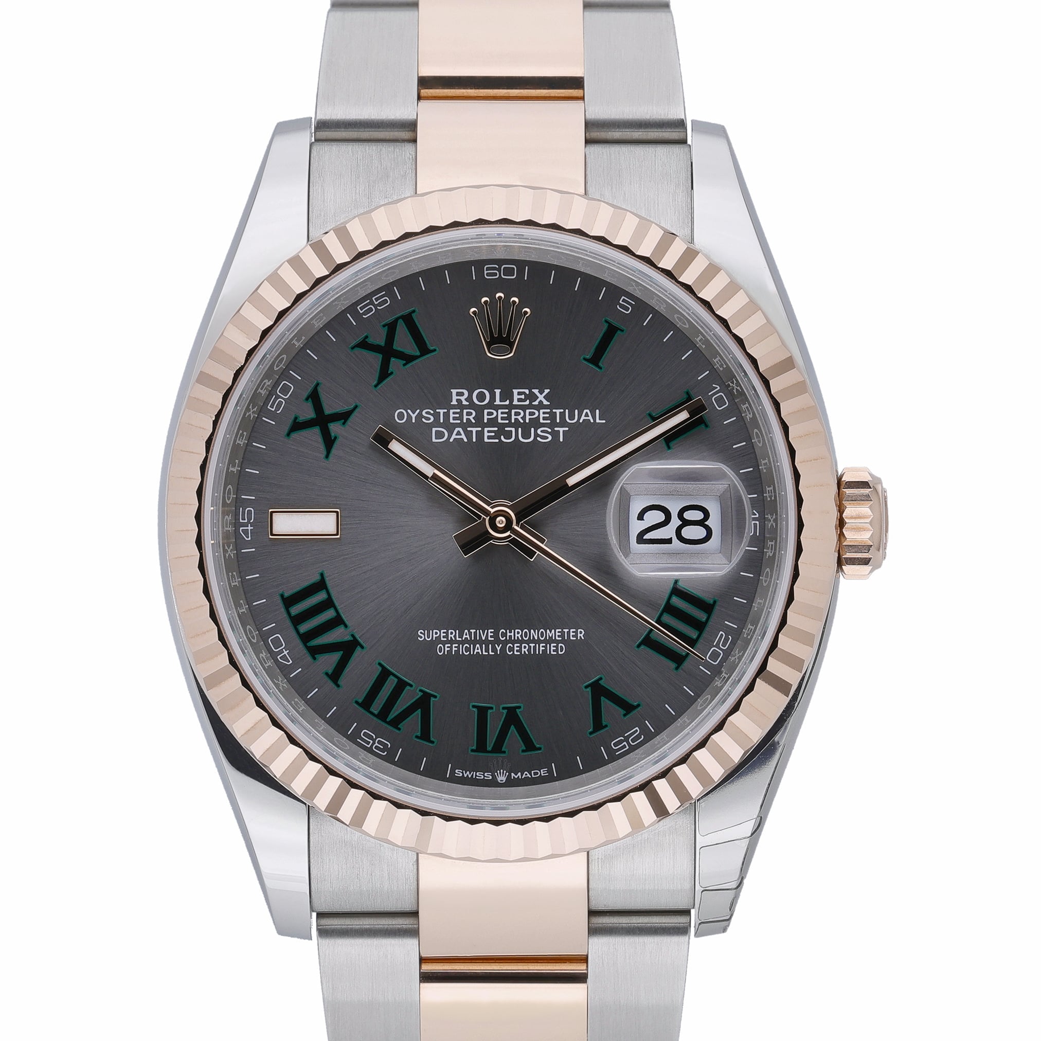 Rolex Datejust 126231 with slate dial and steel & rose gold case