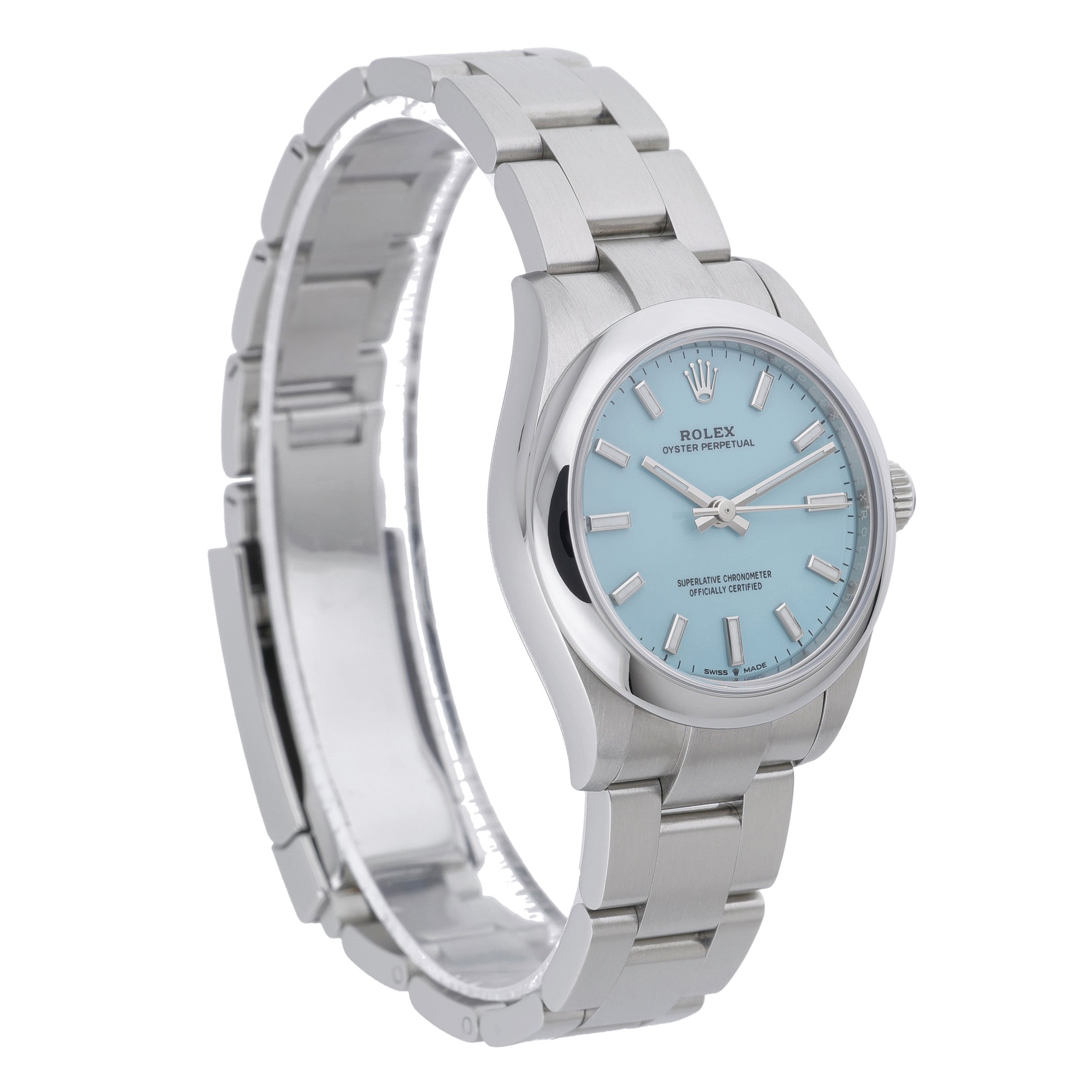 Rolex Oyster Perpetual 277200 with tiffany blue dial and oystersteel case - product image 4