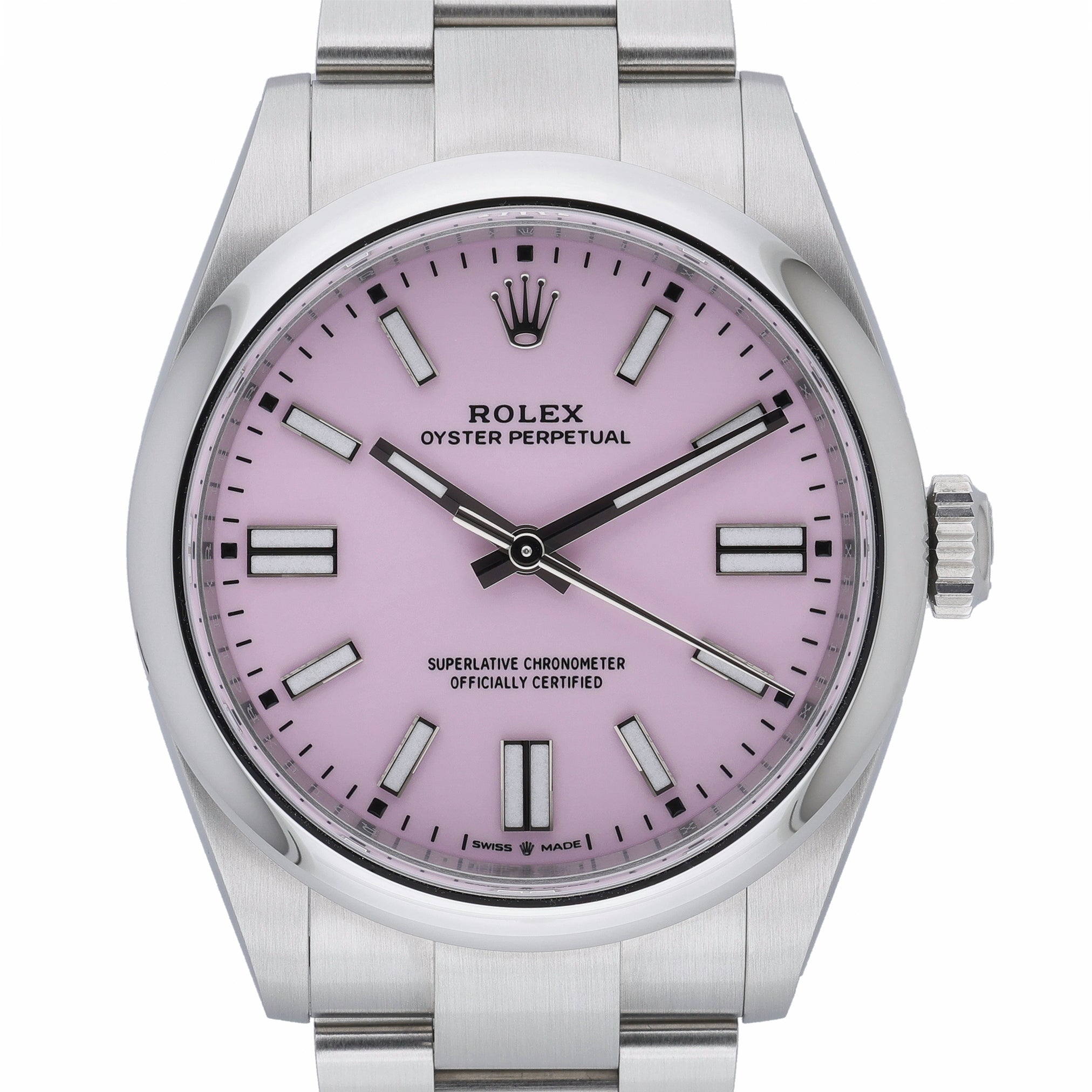 Rolex Rolex Oyster Perpetual 41 134300 with pink dial and oystersteel case