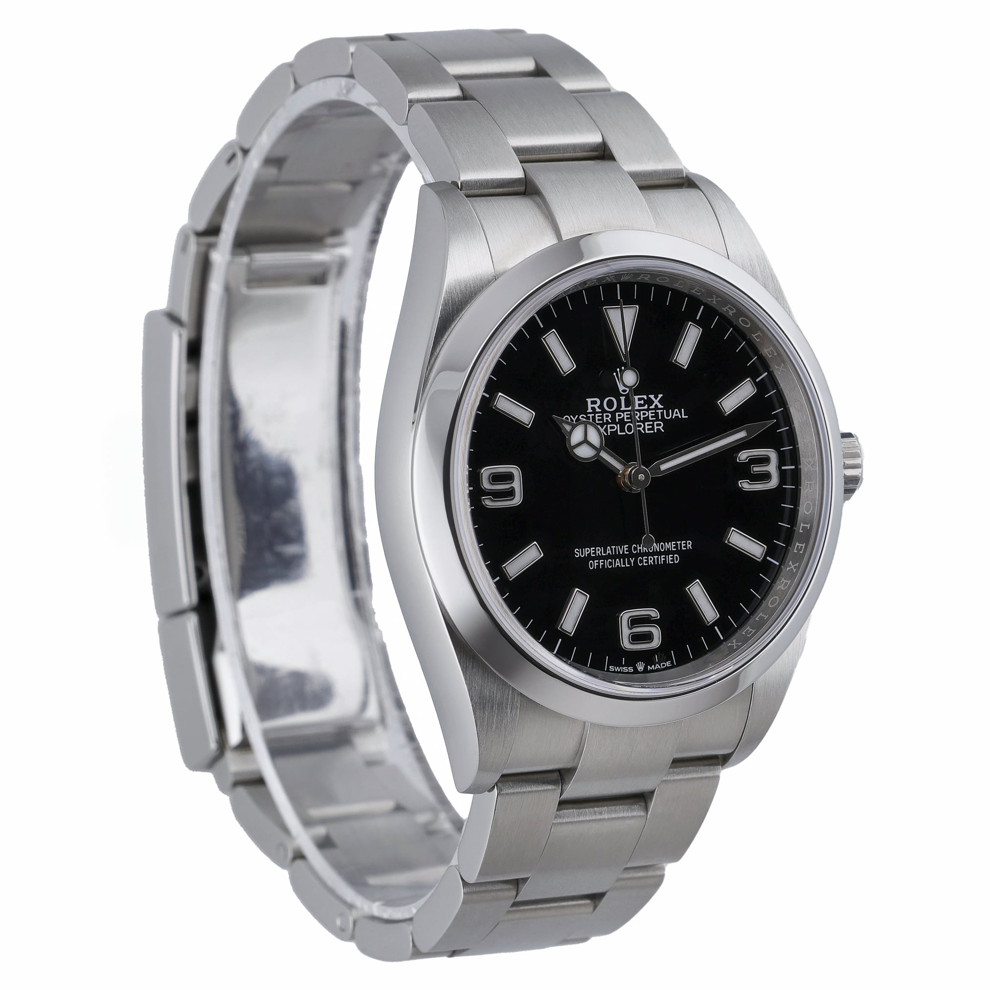 Rolex Explorer 124270 with black dial and oystersteel case - product image 4