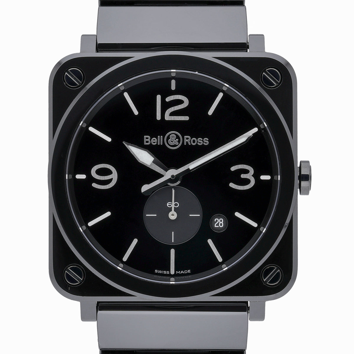 Bell & Ross BRS-64 BRS-64-CSBl with black dial and ceramic case
