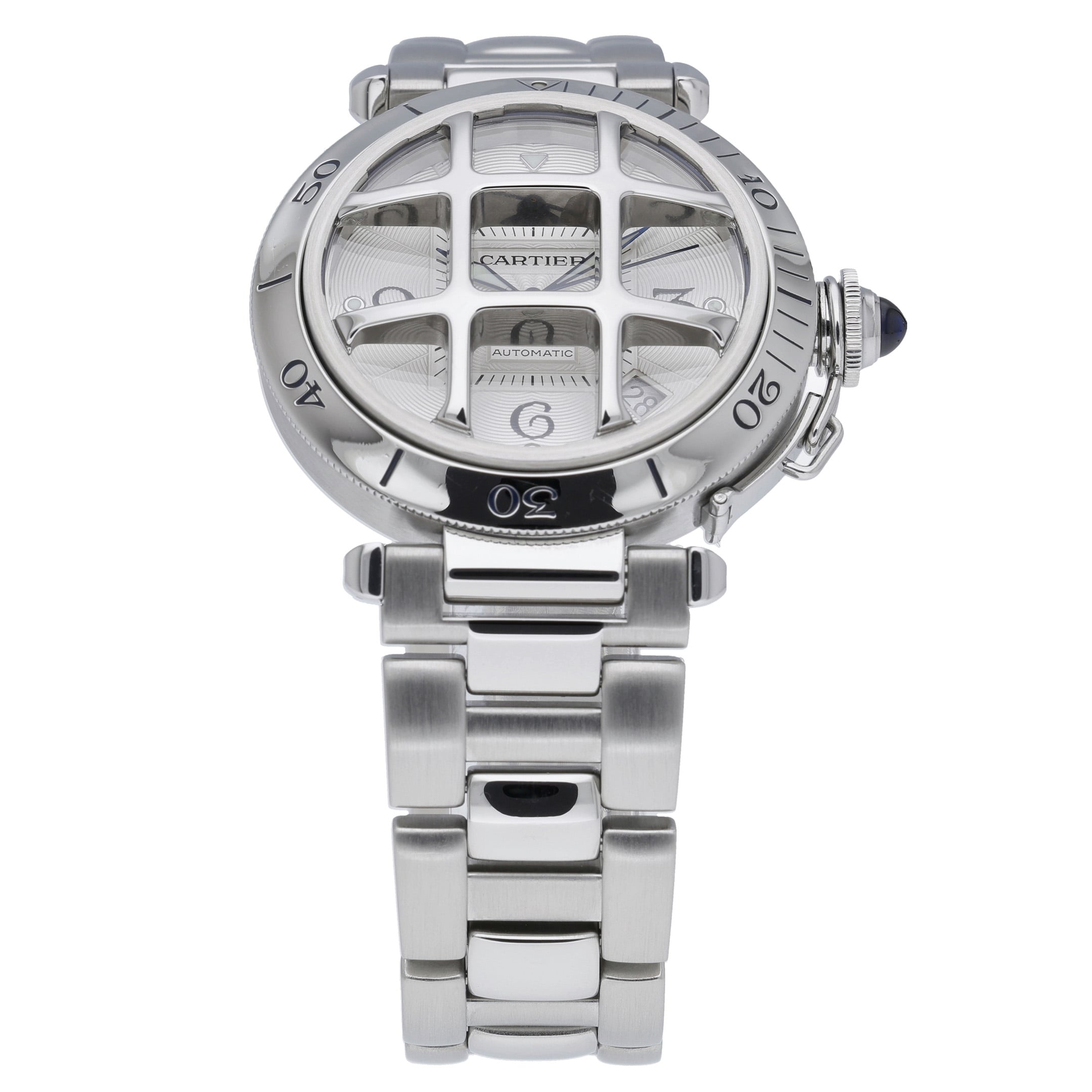 Cartier Pasha 2379 with silver dial and steel case - product image 3